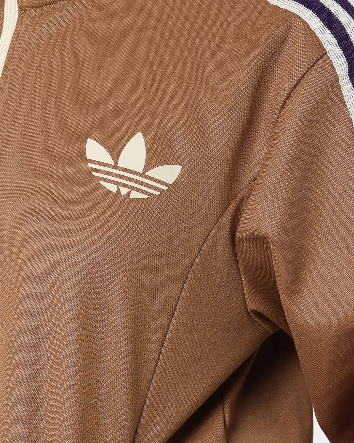 Adidas Adicolor Poly TT Jacket Brown Desert