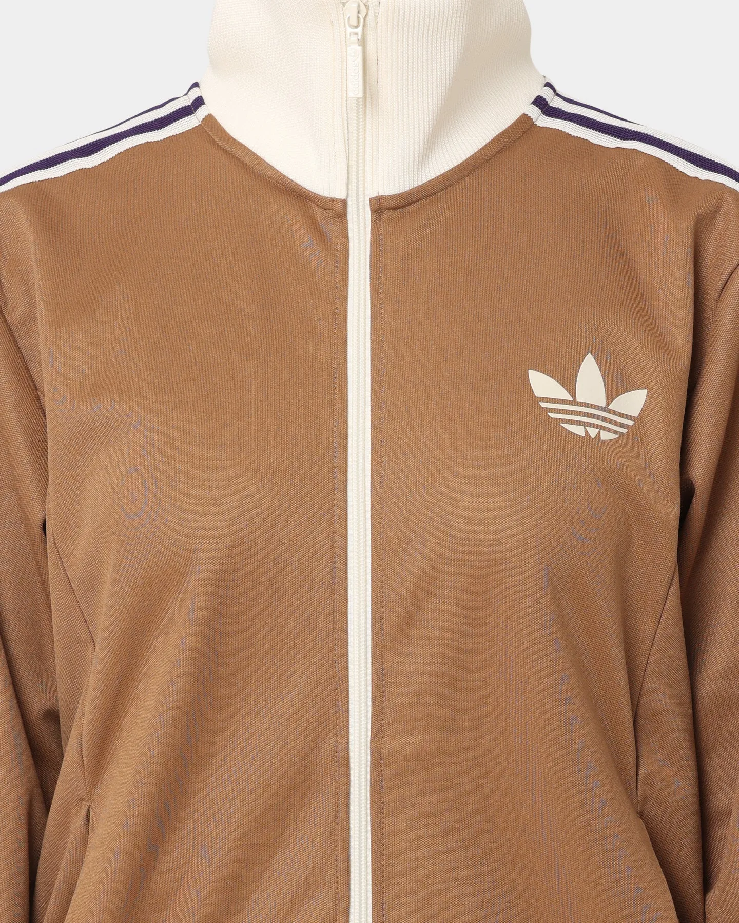 Adidas Adicolor Poly TT Jacket Brown Desert