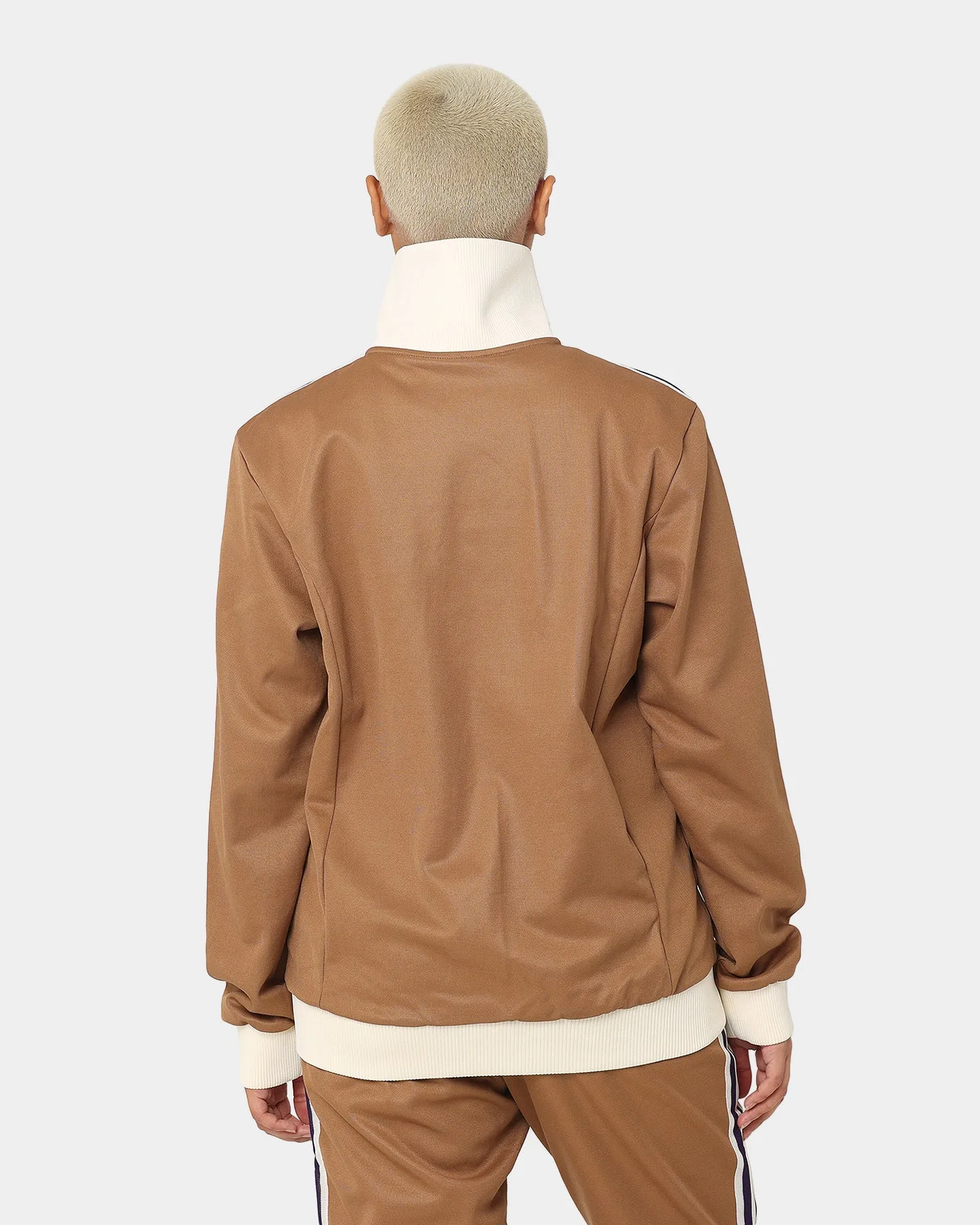 Adidas Adicolor Poly TT Jacket Brown Desert