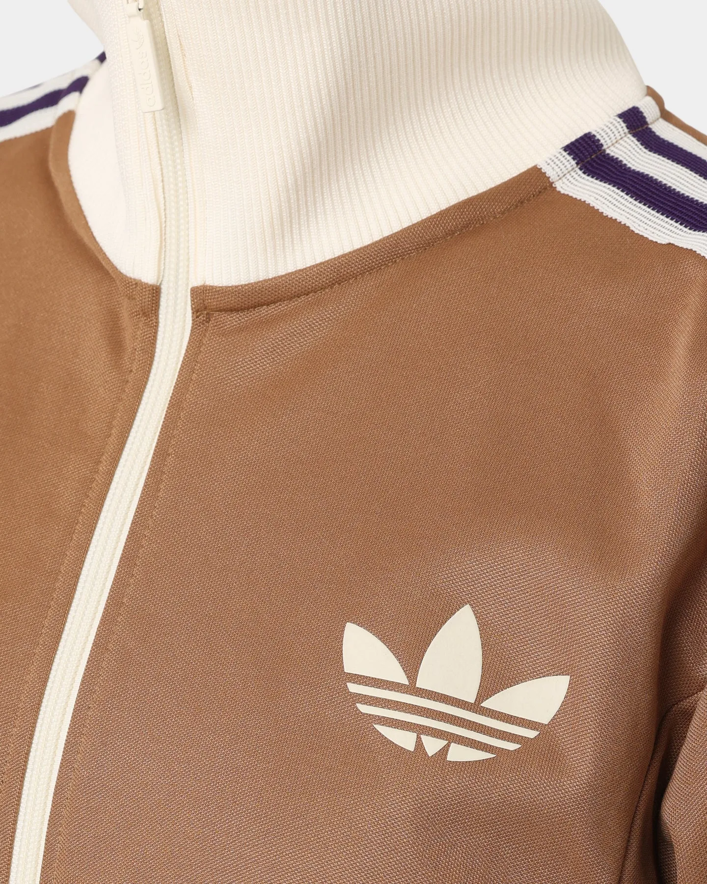 Adidas Adicolor Poly TT Jacket Brown Desert