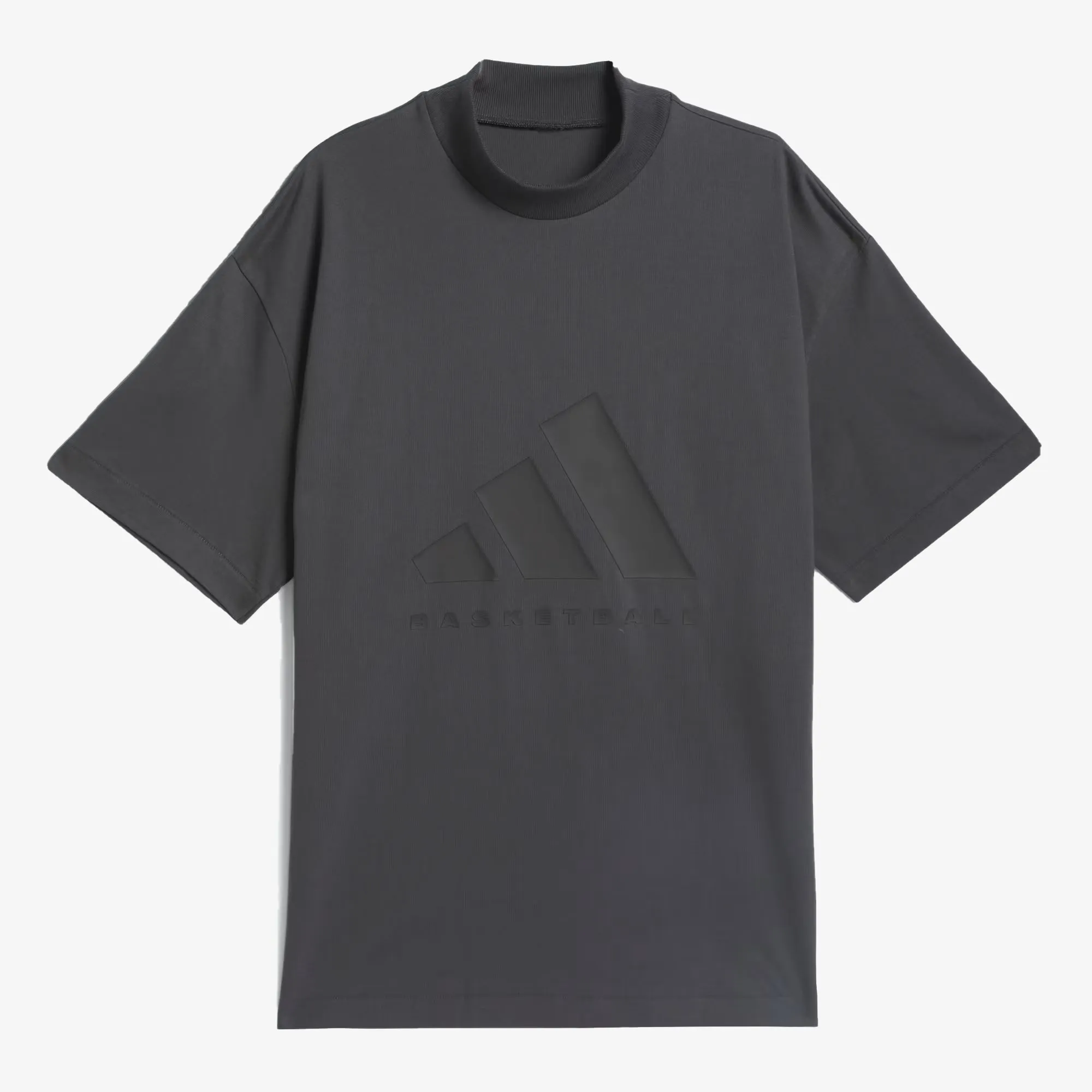 Adidas | BASKETBALL TEEE  { CARBON/CARBON