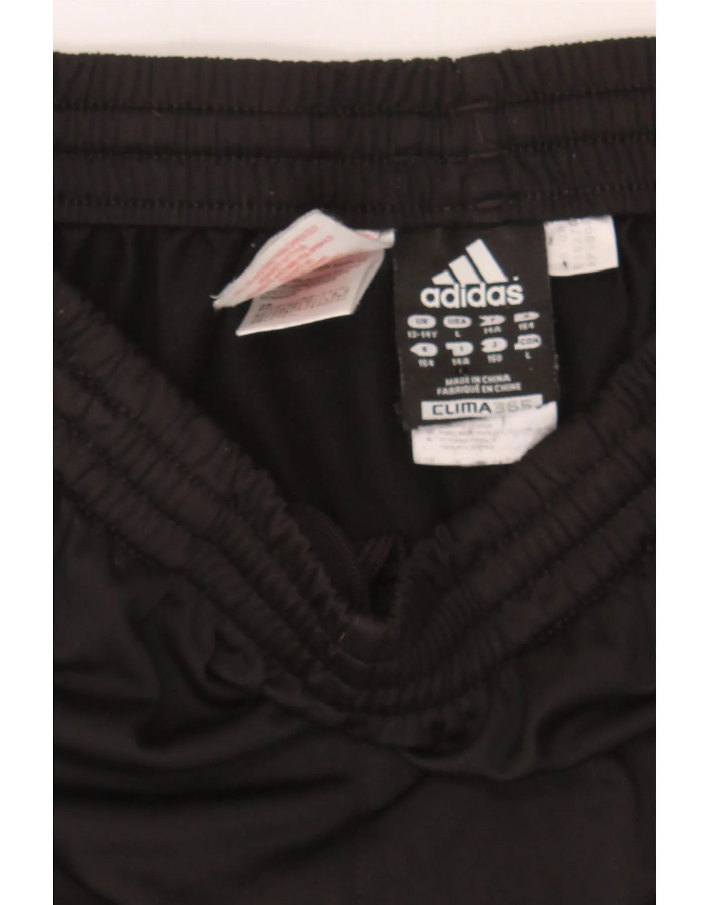 ADIDAS Boys Clima 365 Tracksuit Trousers 13-14 Years  Black Polyester