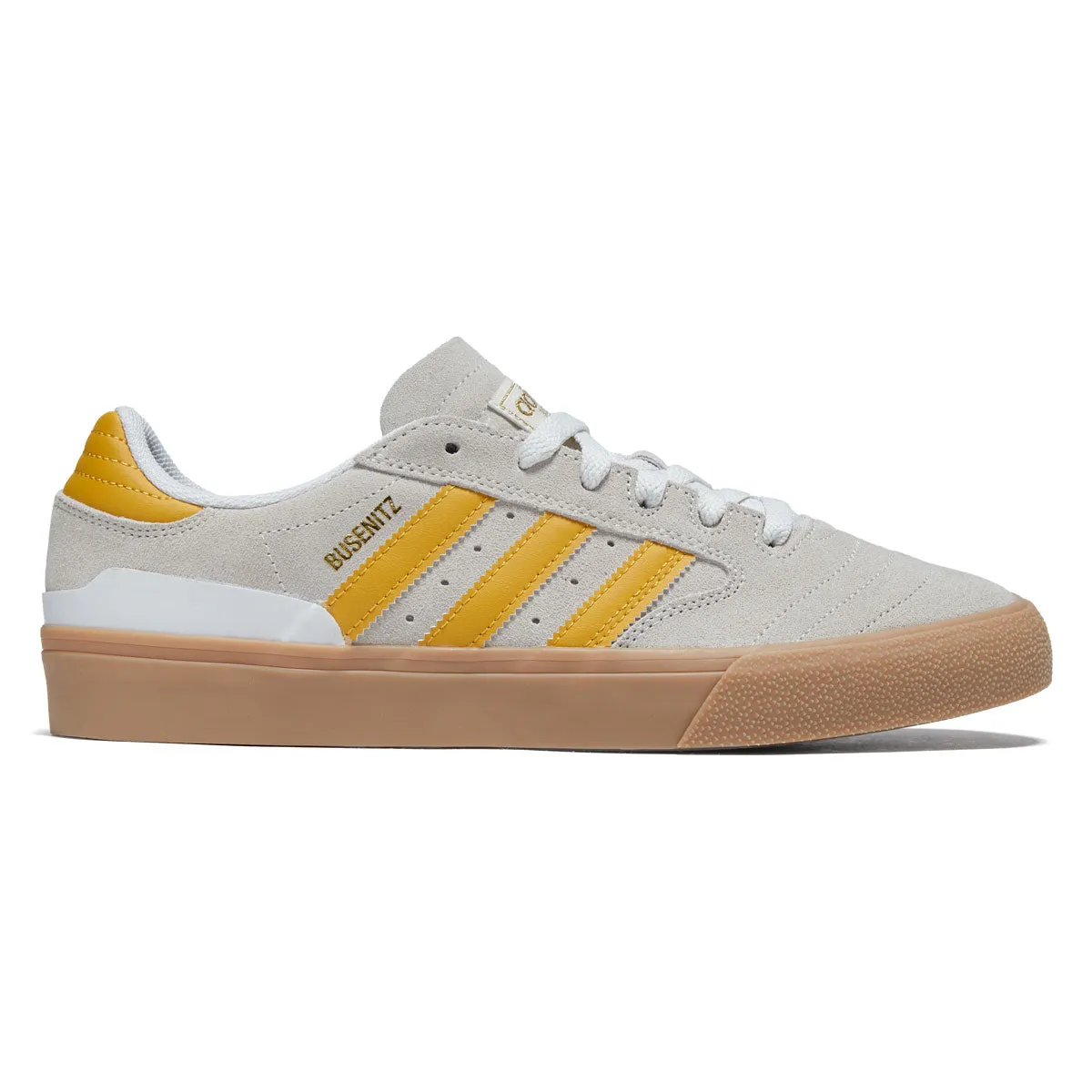Adidas Busenitz Vulc II Shoes - Crystal White/Preloved Yellow/Gold Metallic