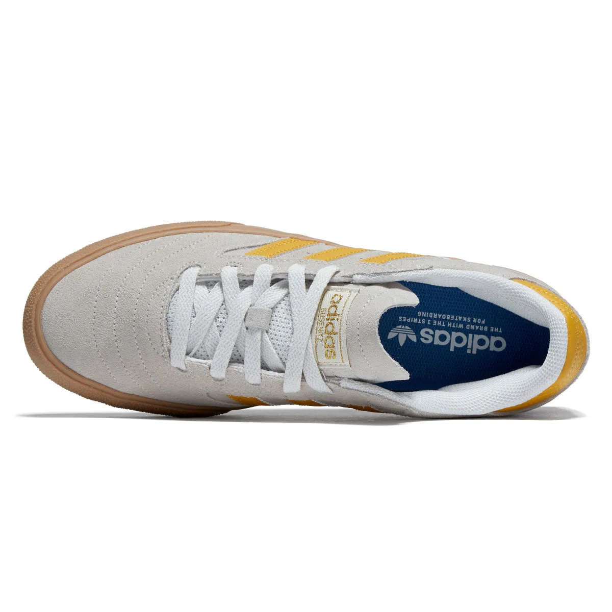 Adidas Busenitz Vulc II Shoes - Crystal White/Preloved Yellow/Gold Metallic