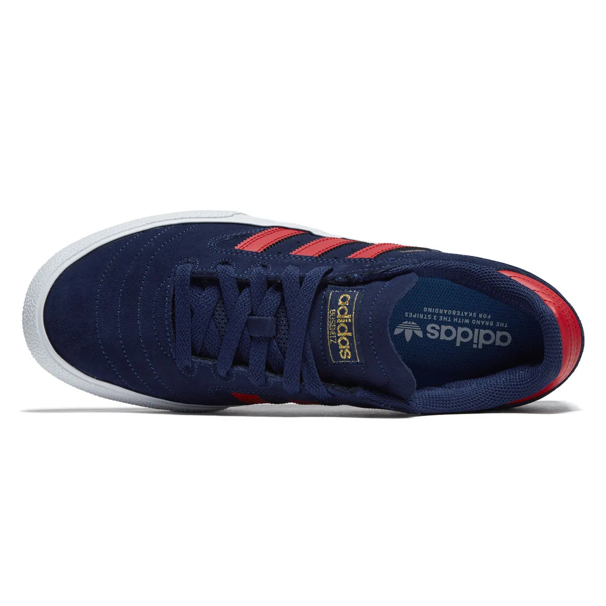 Adidas Busenitz Vulc II Shoes - Dark Blue/Better Scarlet/Gold Metallic