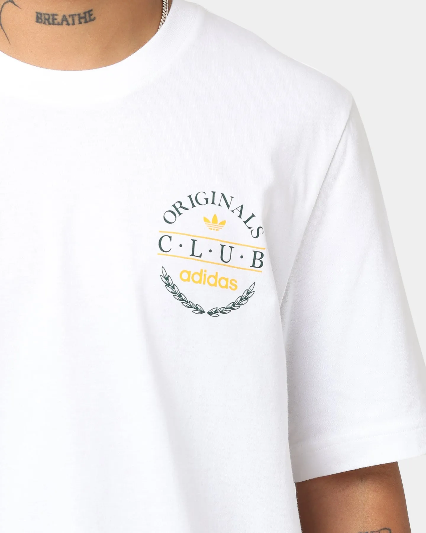 Adidas Club Logo T-Shirt White