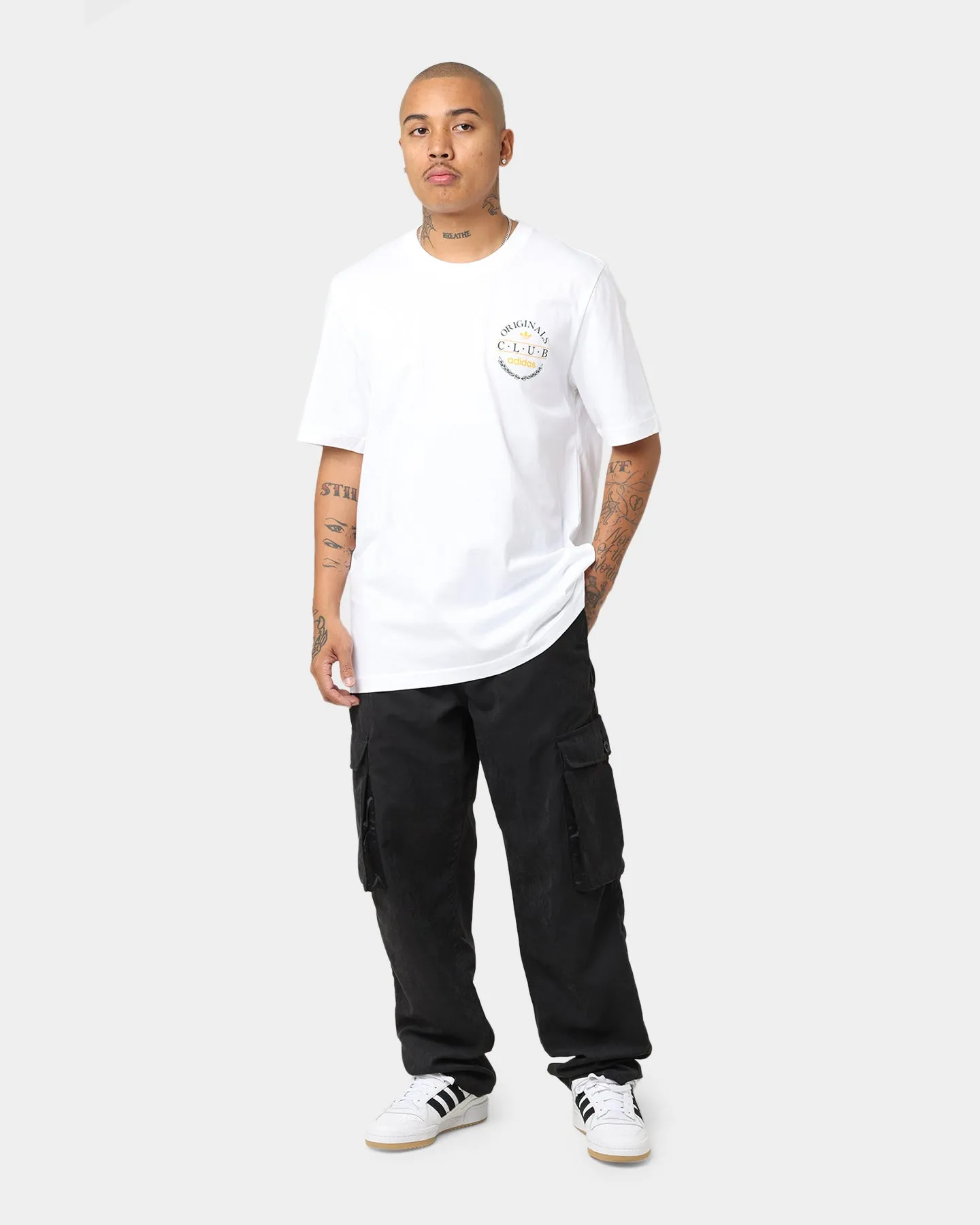 Adidas Club Logo T-Shirt White