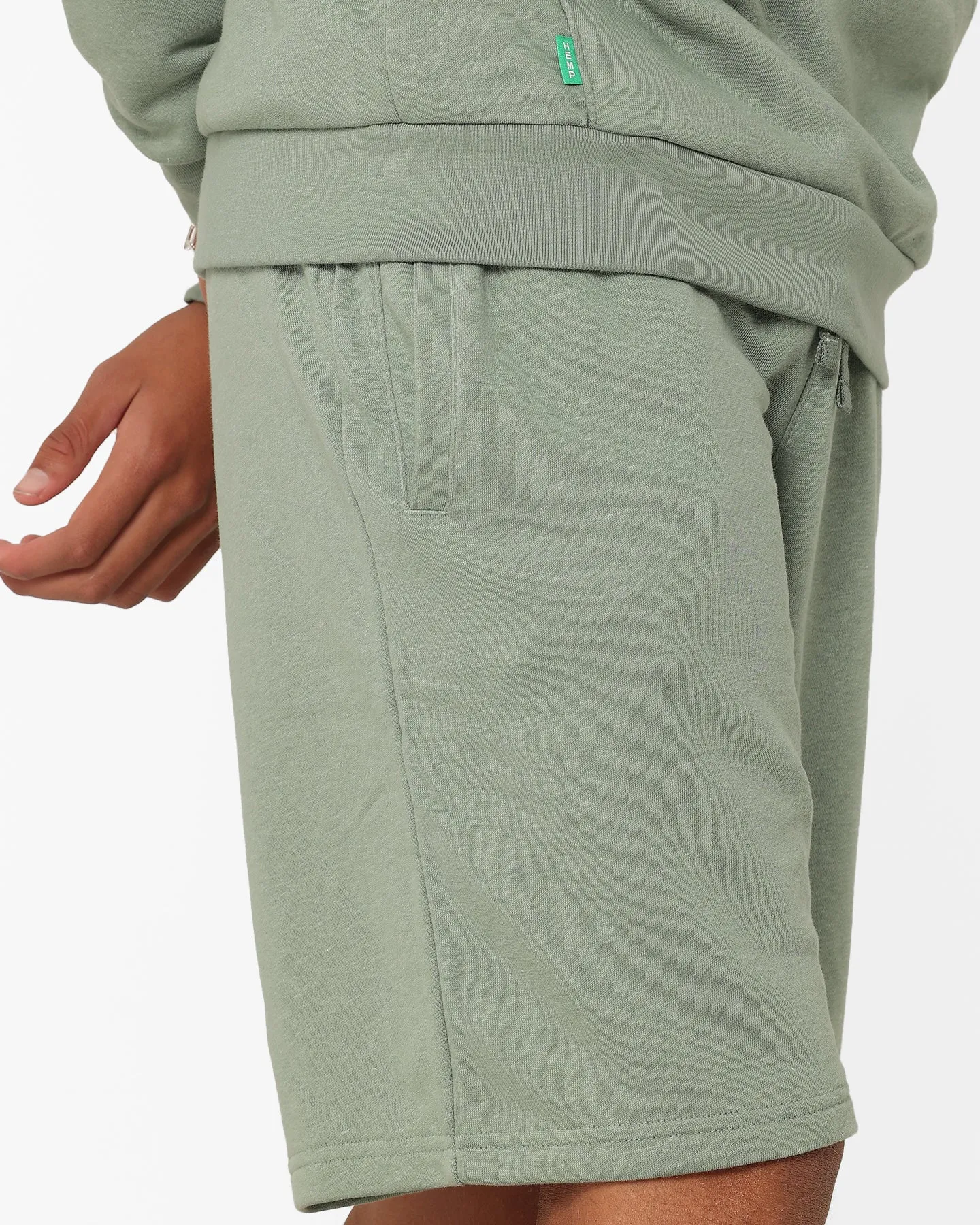 Adidas Essentials  Hemp Shorts Silver Green