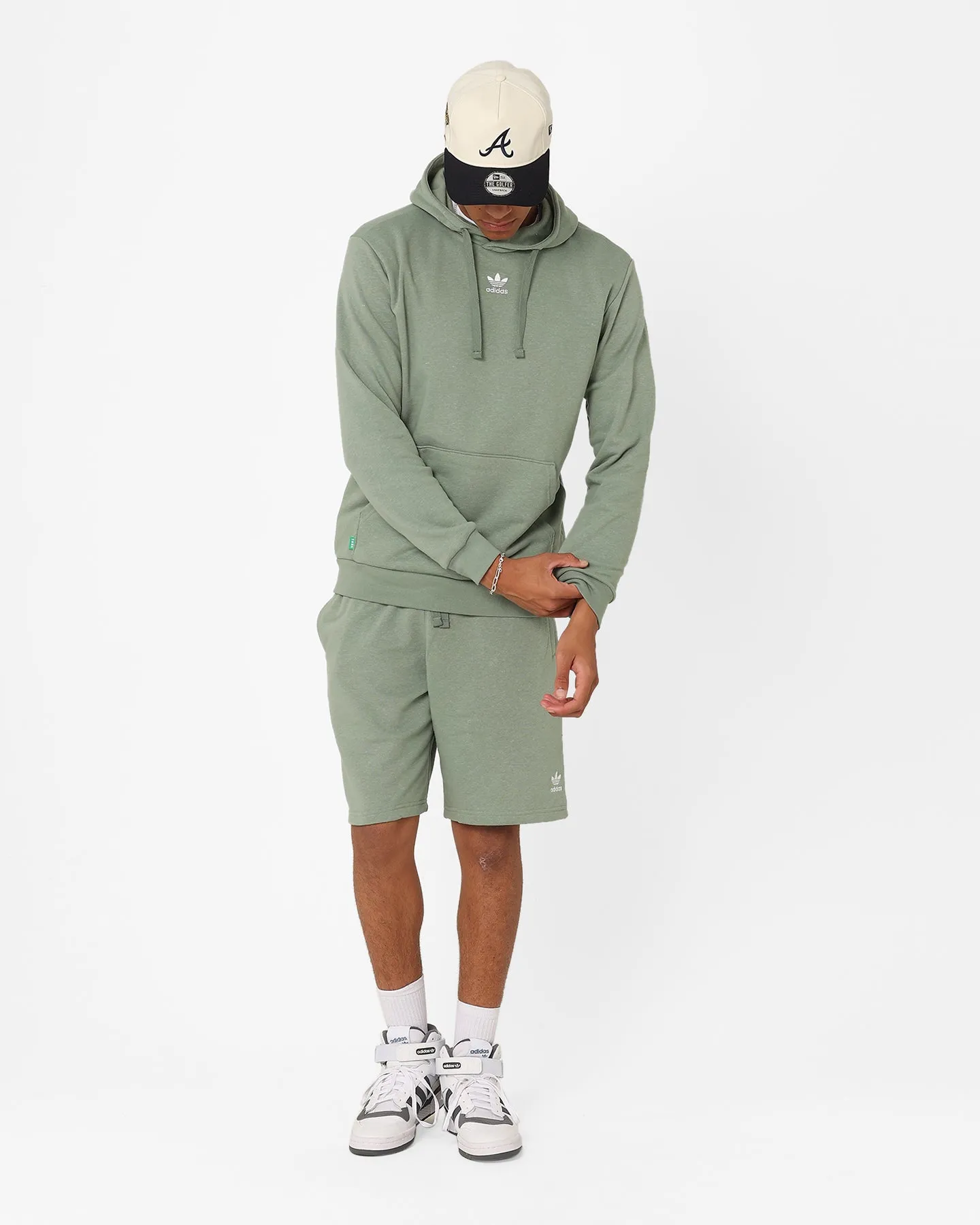 Adidas Essentials  Hemp Shorts Silver Green