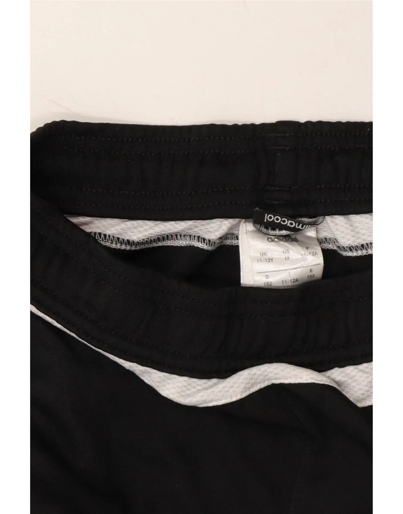 ADIDAS Girls Climacool Tracksuit Trousers 11-12 Years  Black Polyester