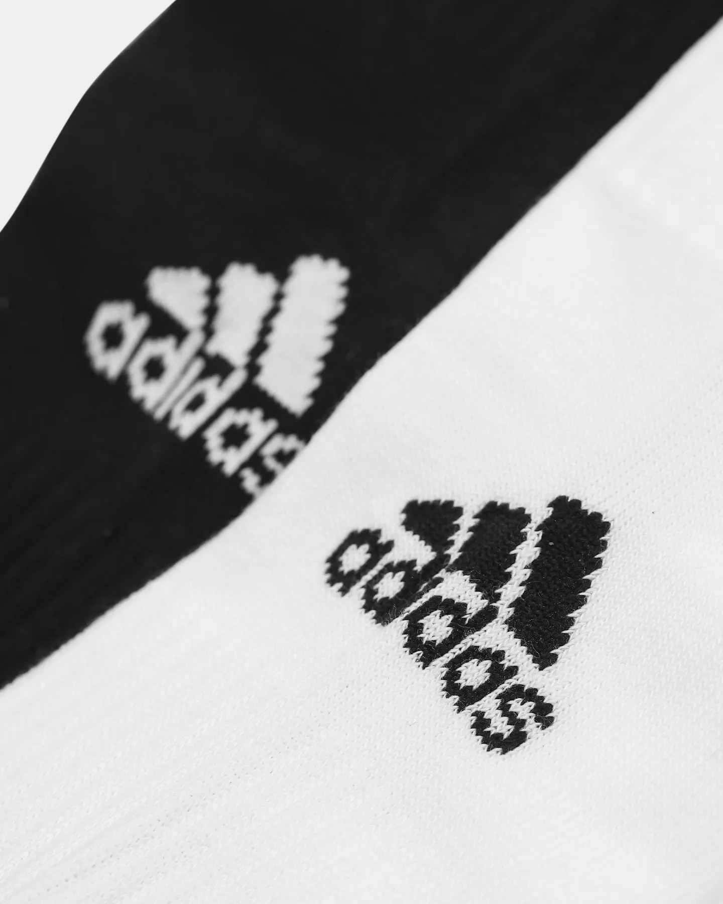 Adidas Glam 3-Stripes Cushioned Crew Sport Socks 3 Pairs Black/White