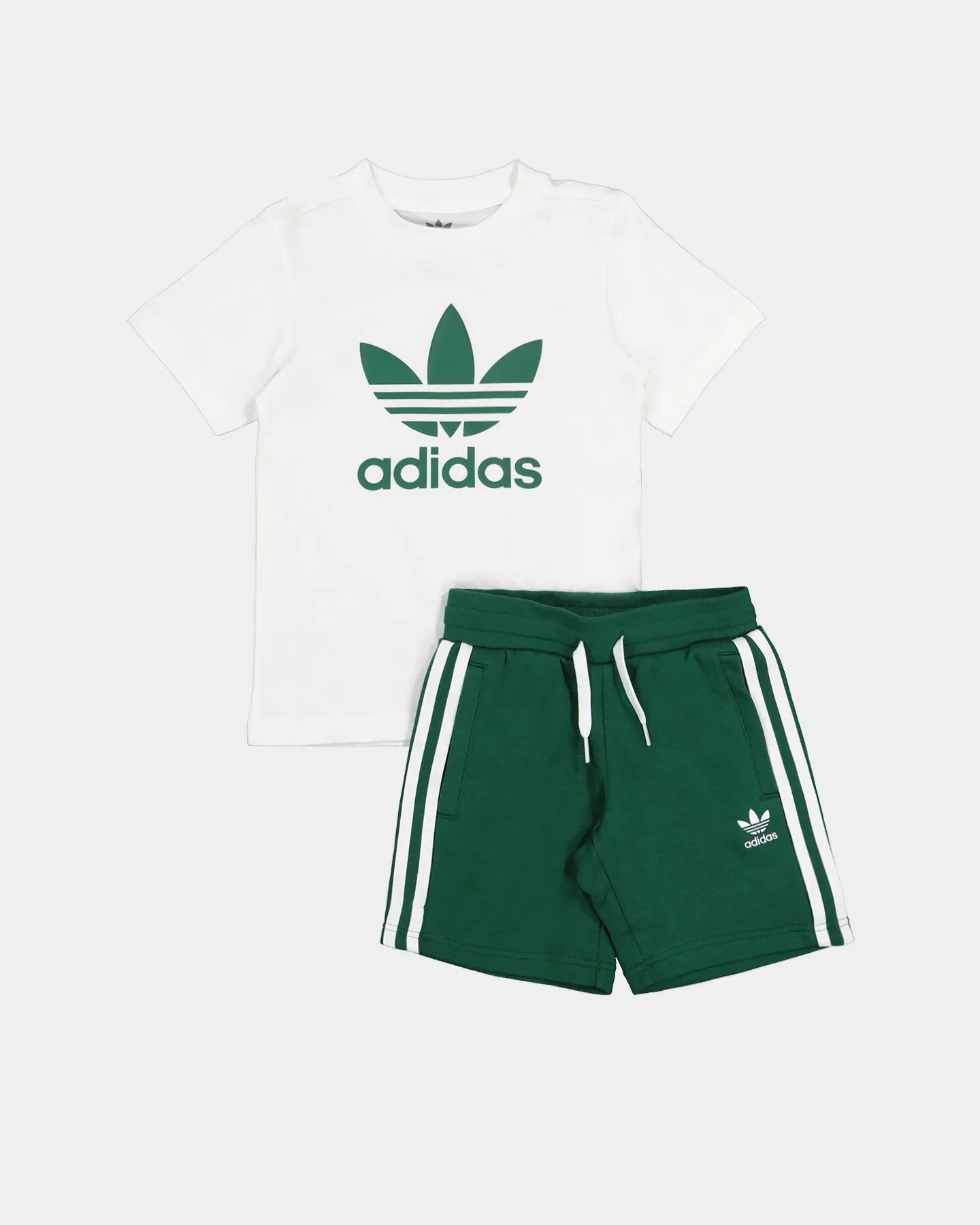 Adidas Kids' Short T-Shirt Set Dark Green