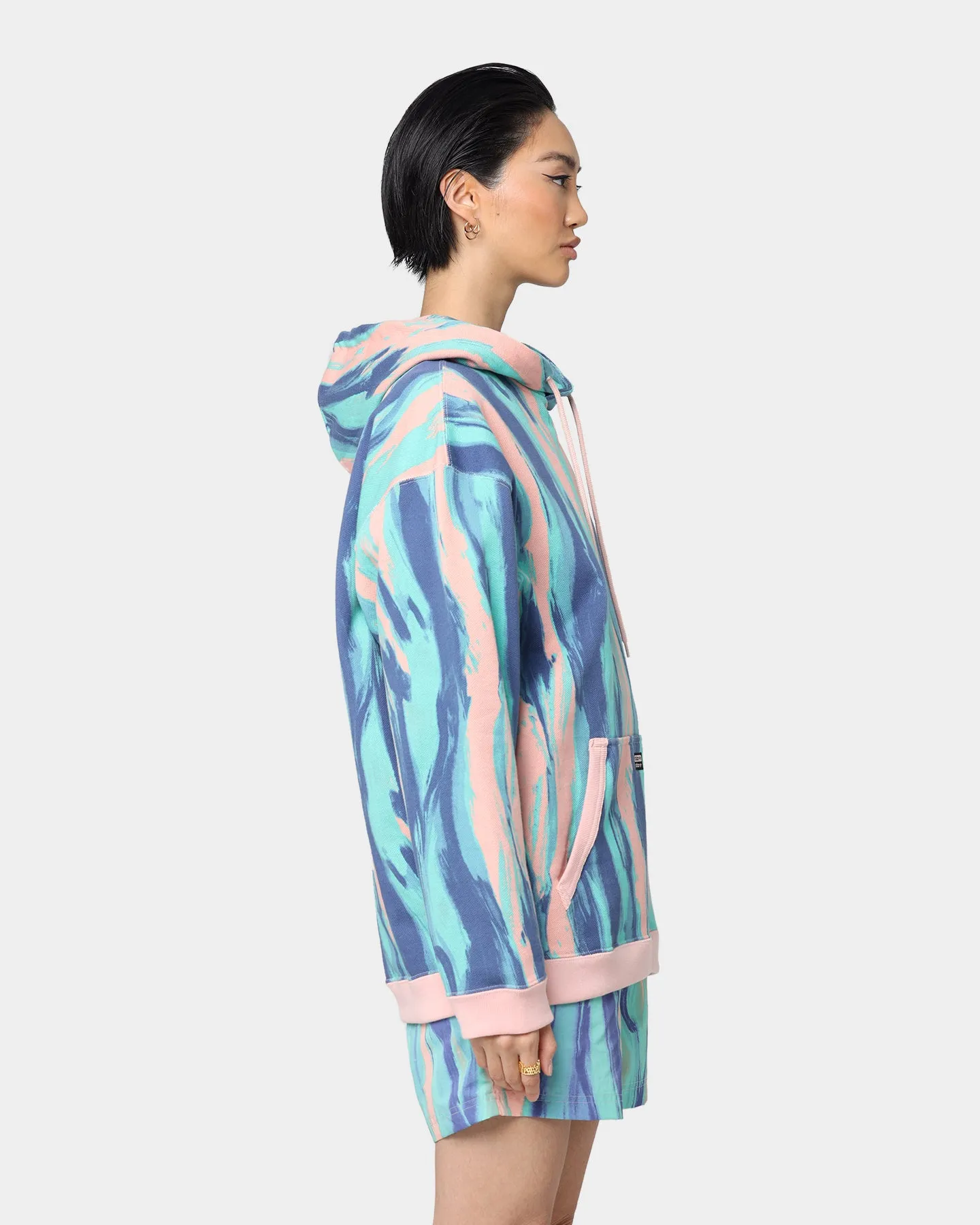 Adidas Marbled Paint Hoodie Vapour Pink/Mul