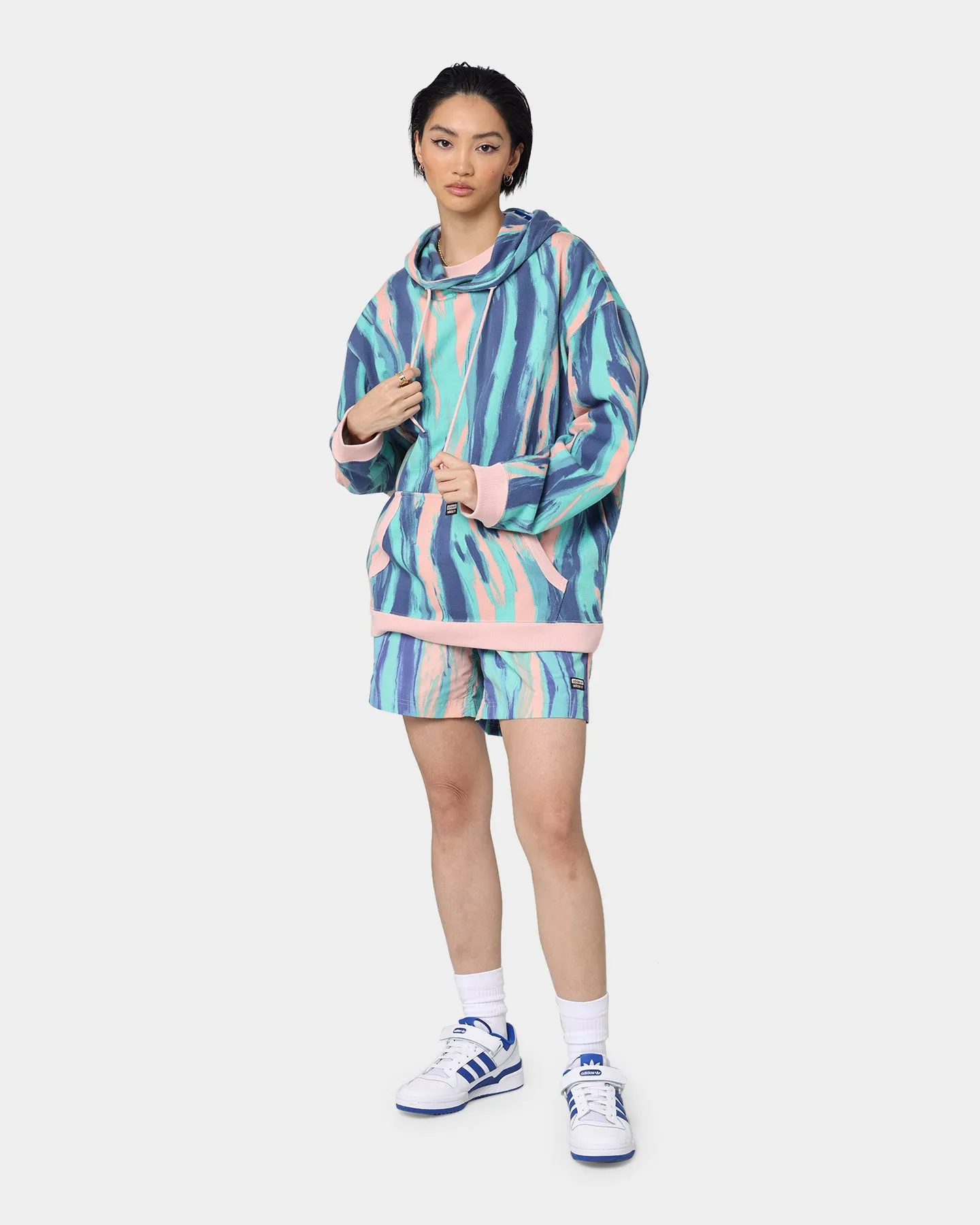 Adidas Marbled Paint Hoodie Vapour Pink/Mul