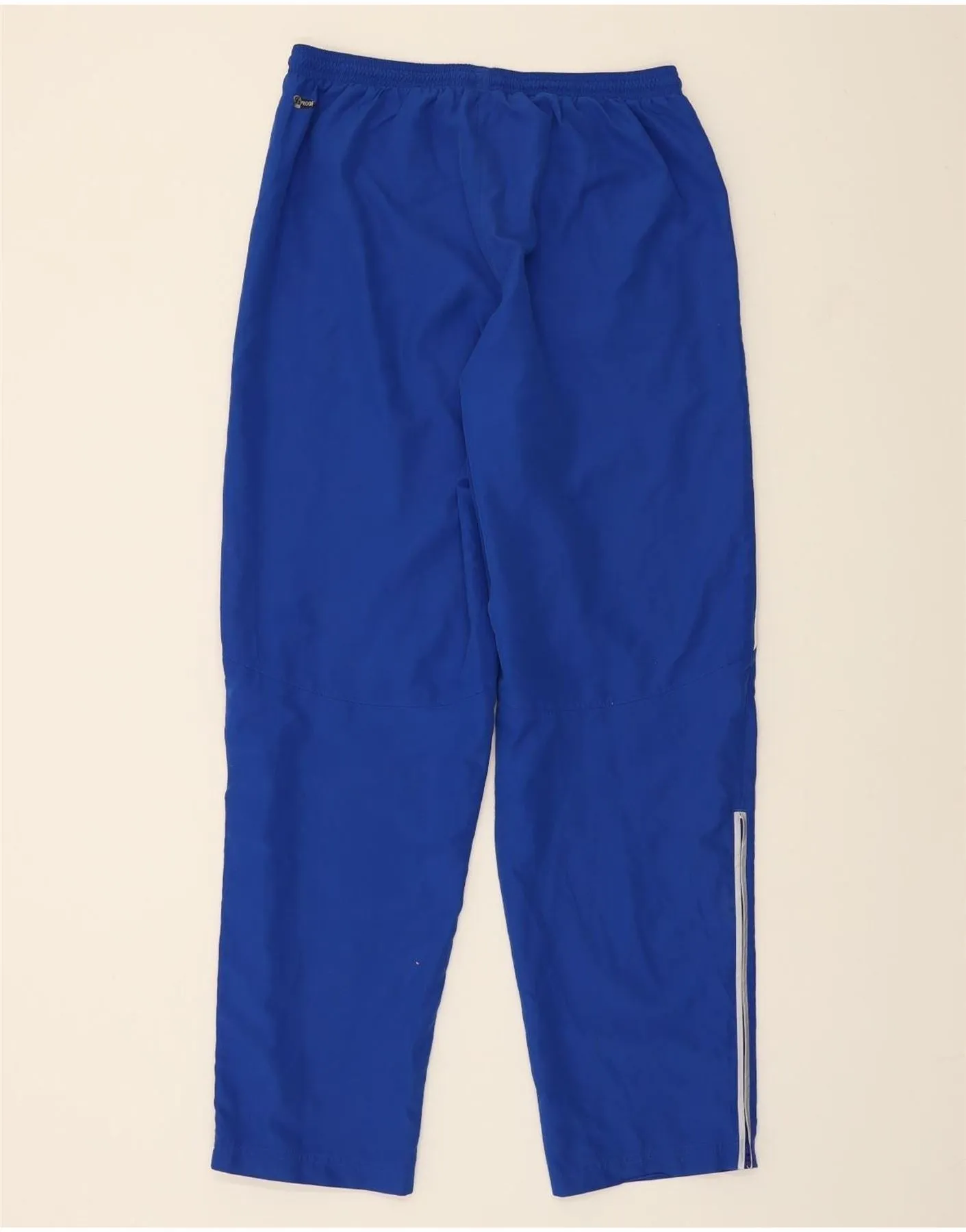 ADIDAS Mens Clima Proof Tracksuit Trousers Medium Blue Polyester