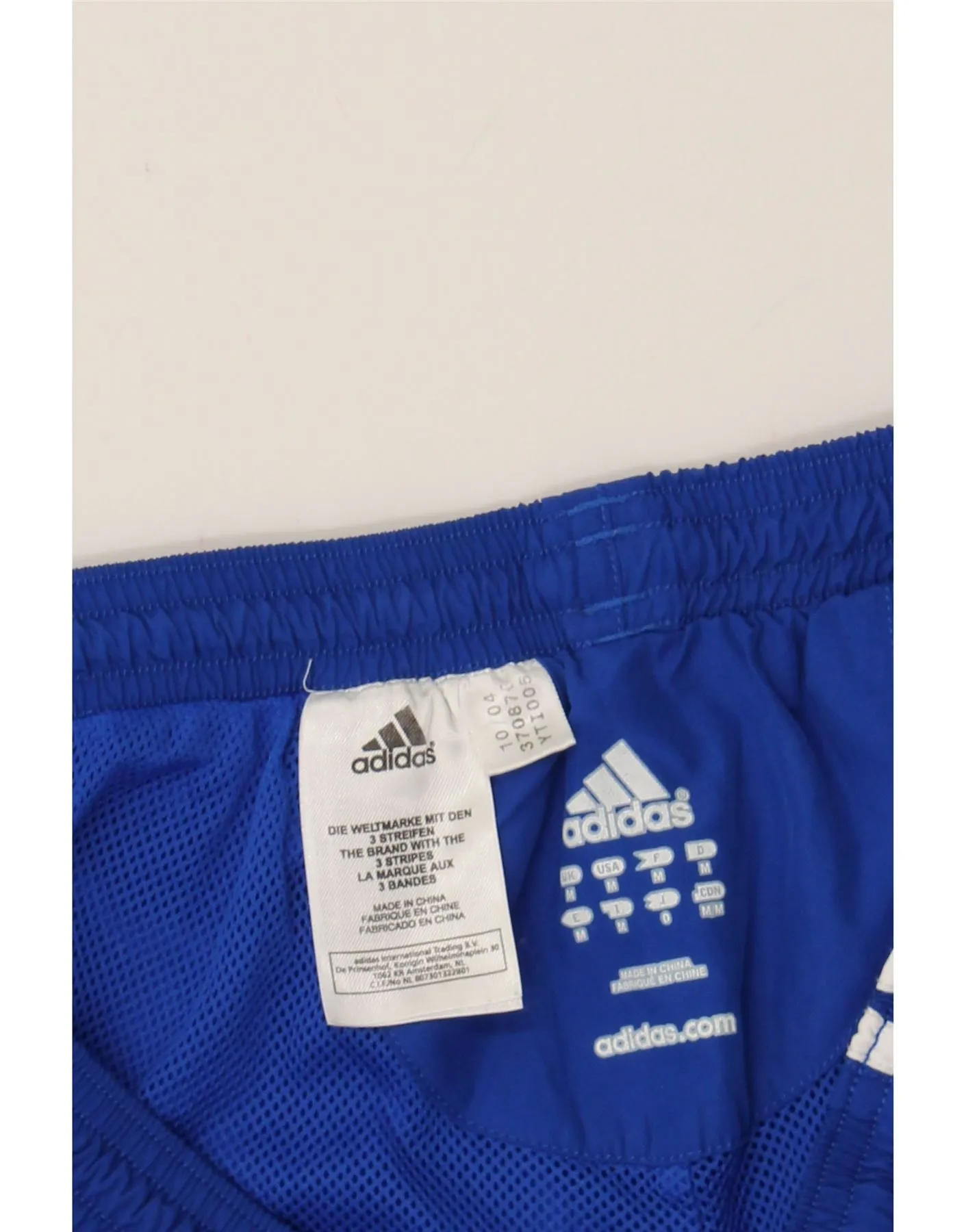 ADIDAS Mens Clima Proof Tracksuit Trousers Medium Blue Polyester