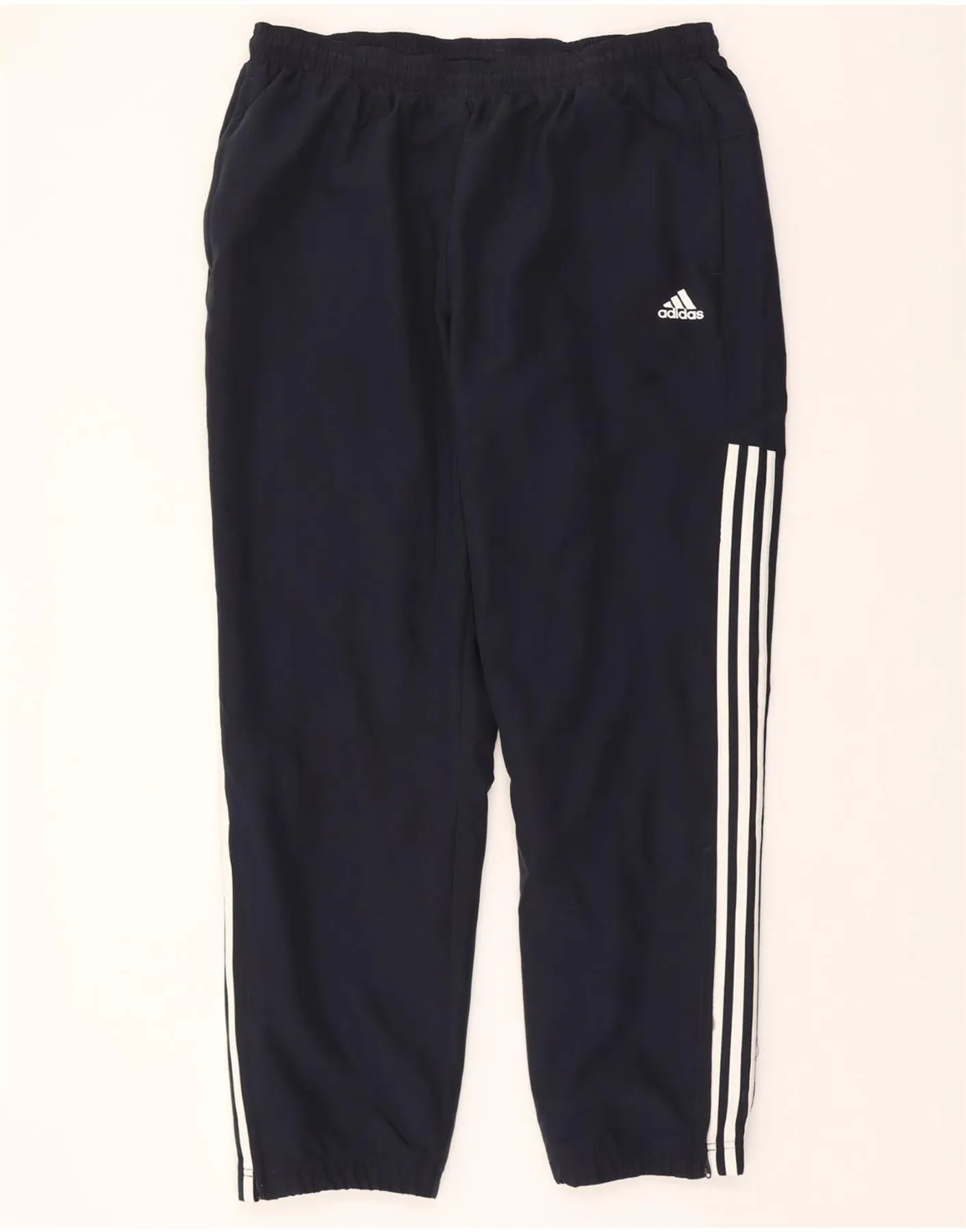 ADIDAS Mens Tracksuit Trousers Joggers XL  Navy Blue Polyester