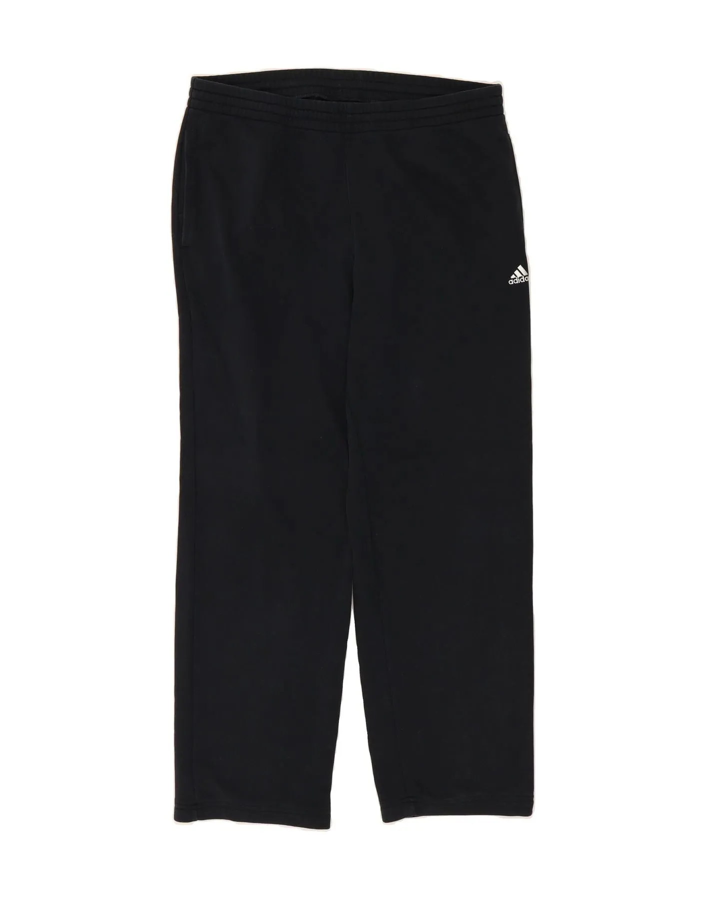 ADIDAS Mens Tracksuit Trousers Large Black Cotton