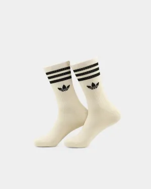 Adidas No-Dye Cuff Crew Socks 2 Pairs Non Dyed
