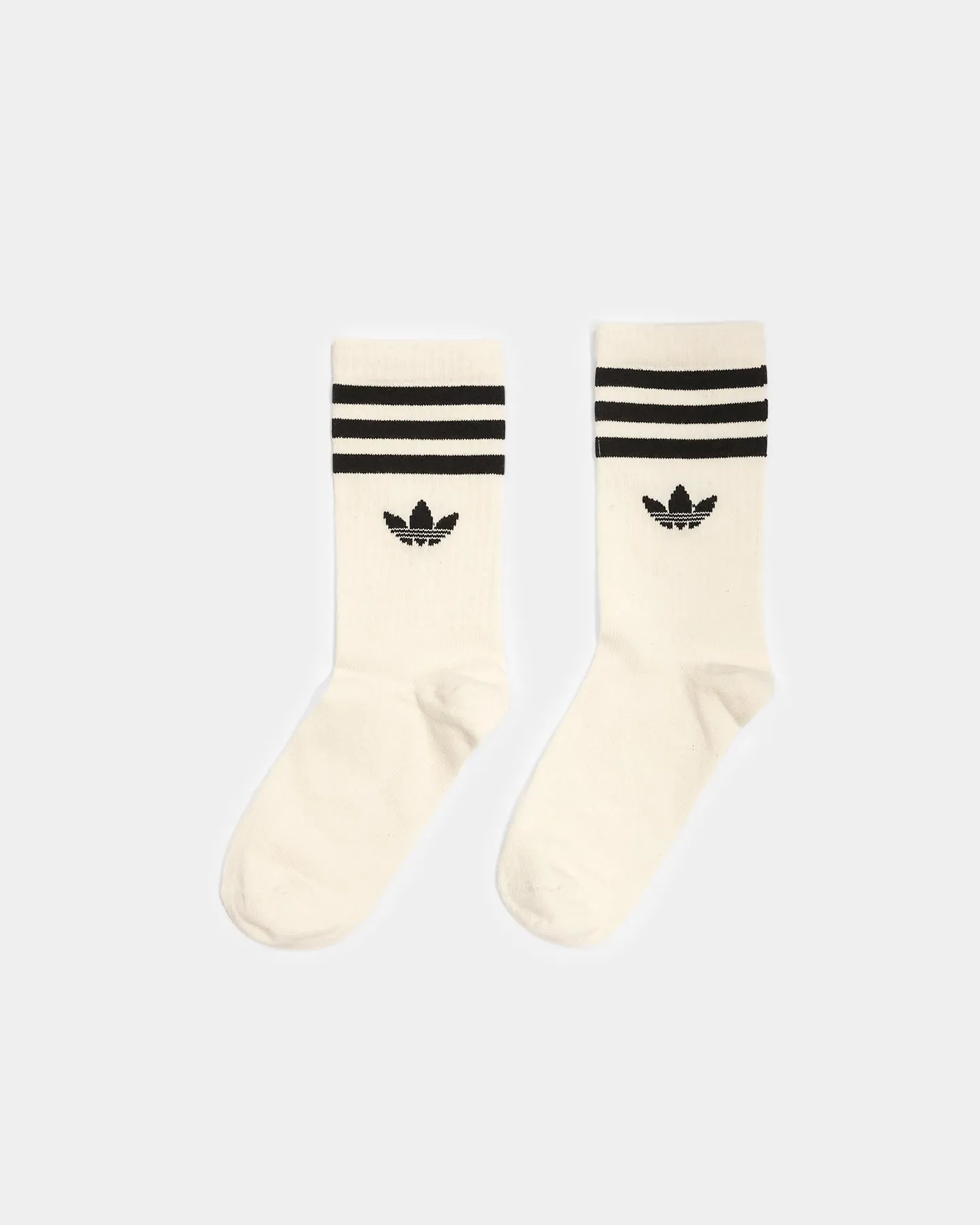 Adidas No-Dye Cuff Crew Socks 2 Pairs Non Dyed