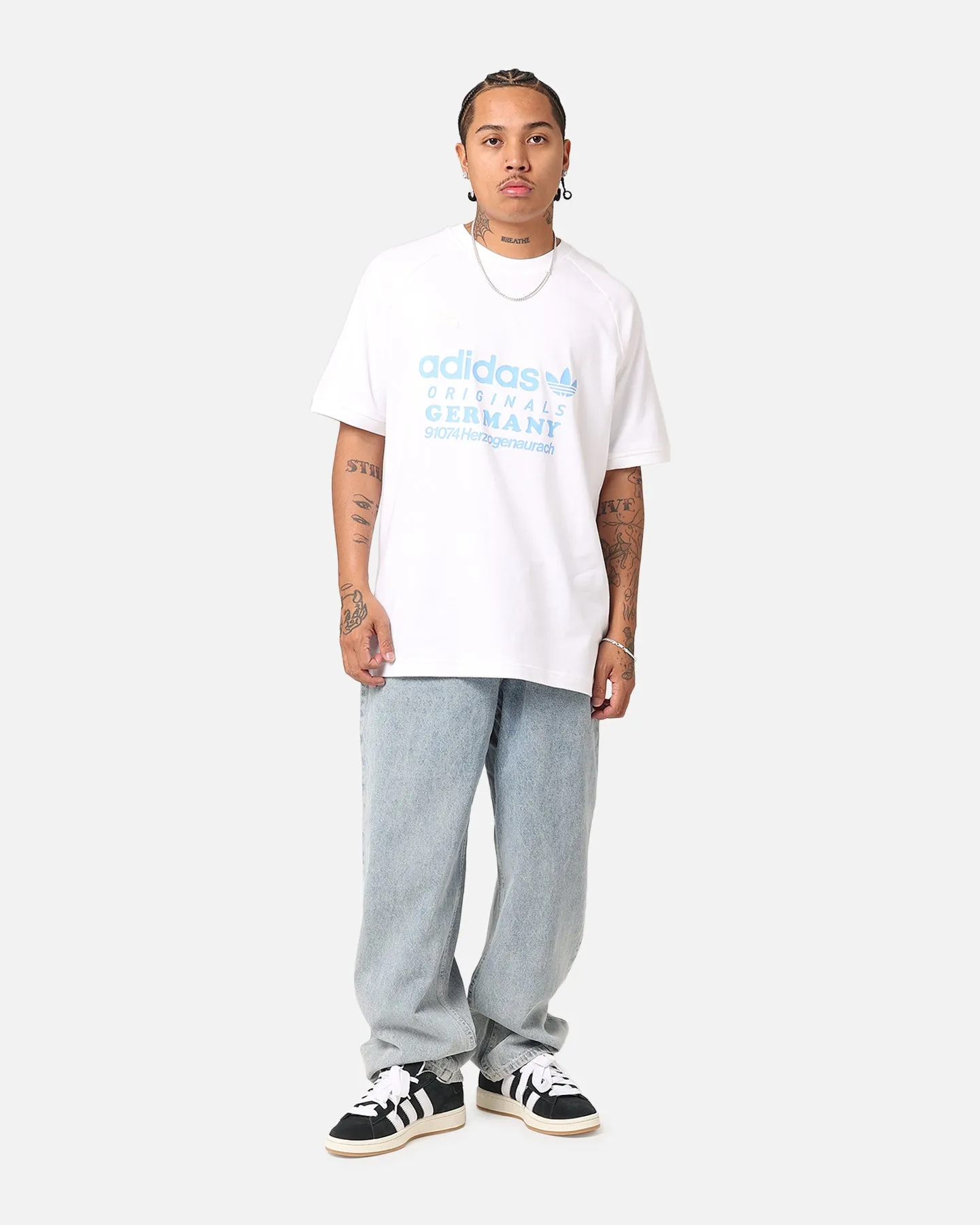 Adidas Retro Graphic T-Shirt White