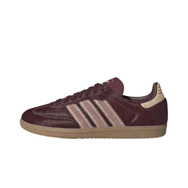 Adidas Samba OG Maroon Sand Strata Pony