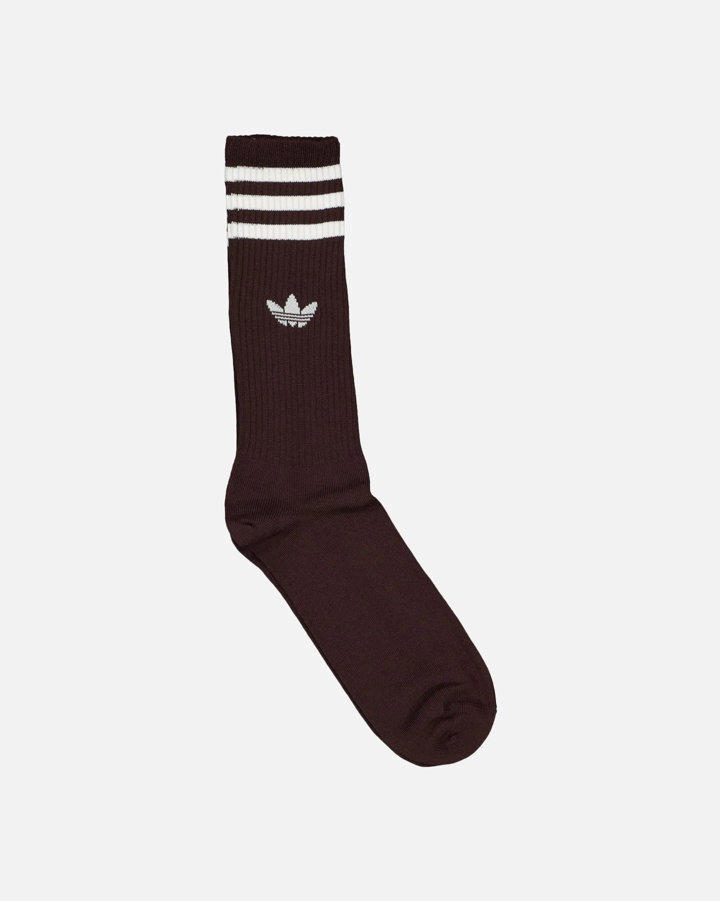 Adidas Solid Crew Socks 3 Pack White/Shadow Brown/Wonder White
