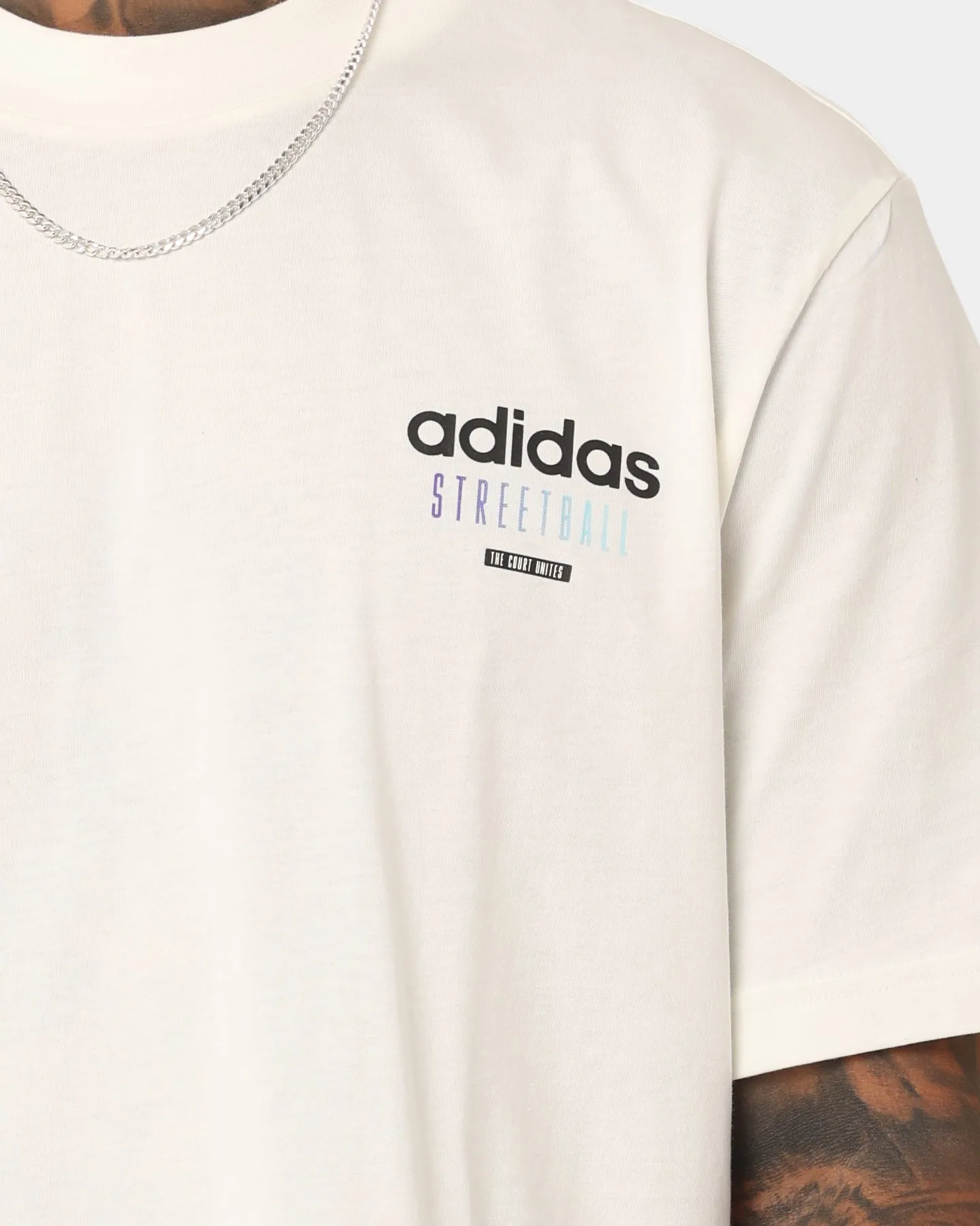 Adidas Streetball Graphics T-Shirt Off White
