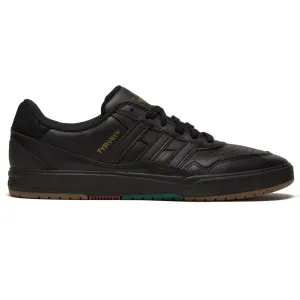 Adidas Tyshawn II Shoes - Black/Black/Court Green