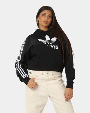 Adidas Women's Adicolor Split Trefoil Hoodie Black