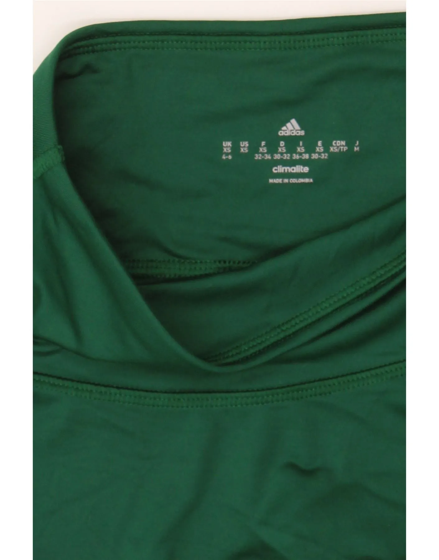ADIDAS Womens Climalite Sport Shorts UK 4/6 XS  Green Polyester