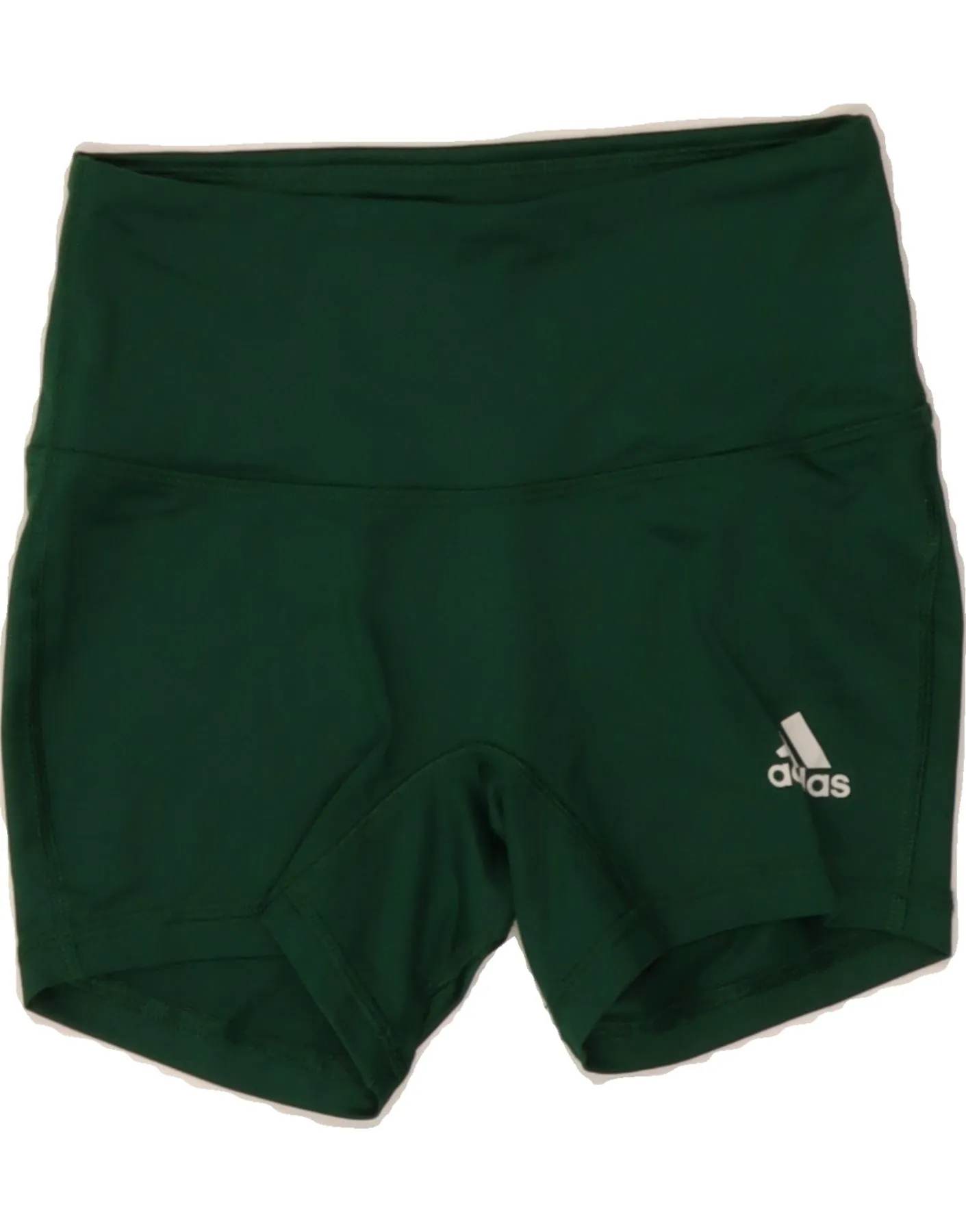 ADIDAS Womens Climalite Sport Shorts UK 4/6 XS  Green Polyester