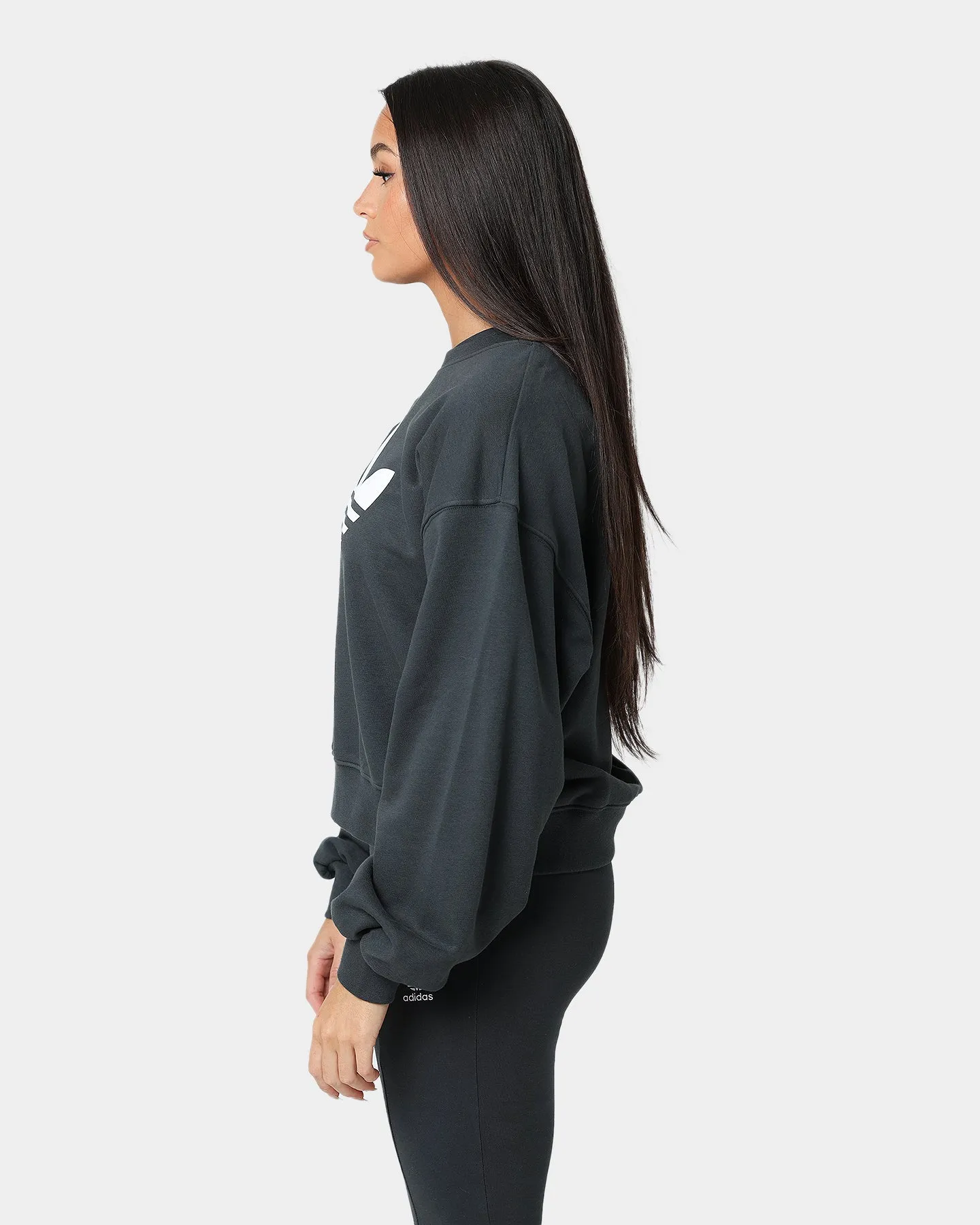 Adidas Women's Crew Sweatshirt Carbon