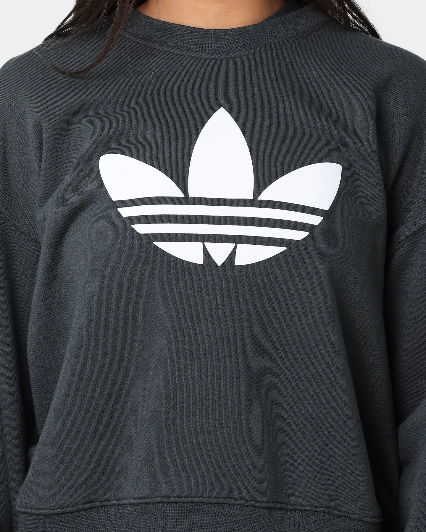 Adidas Women's Crew Sweatshirt Carbon