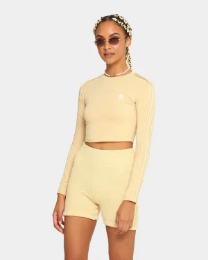 Adidas Women's Cropped Long Sleeve T-Shirt Hazy Beige