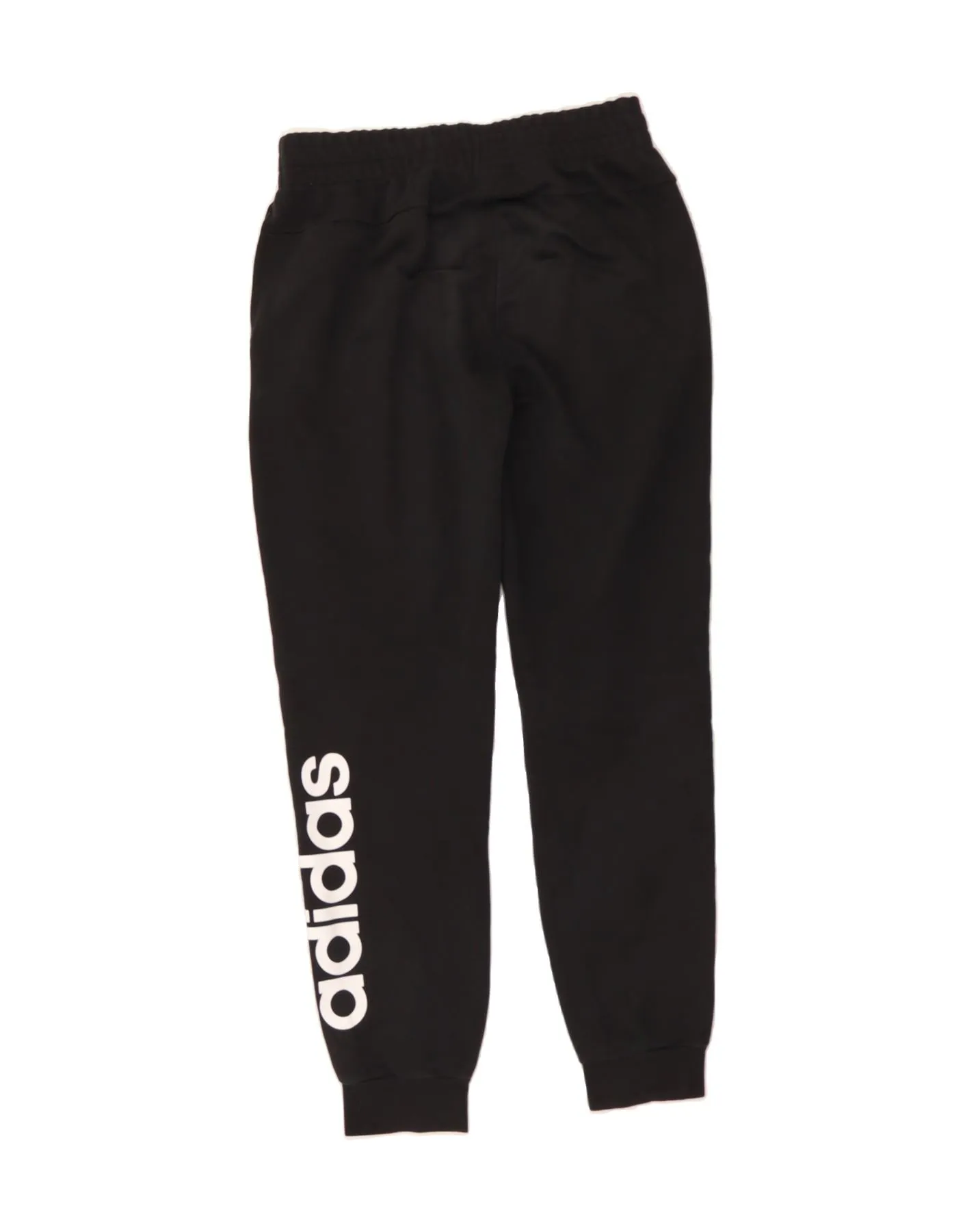 ADIDAS Womens Graphic Tracksuit Trousers Joggers UK 8/10 Small Black
