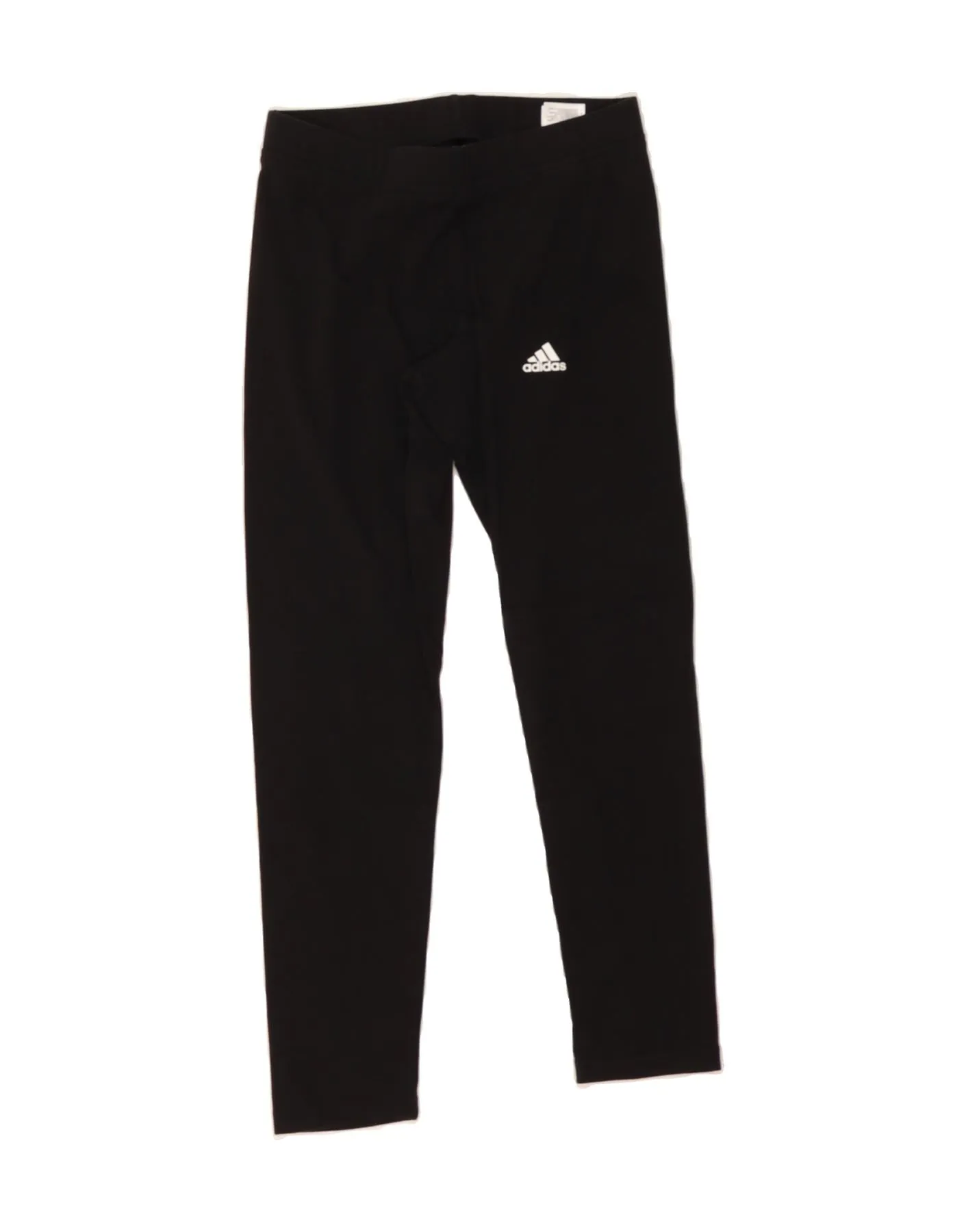 ADIDAS Womens Leggings UK 8/10 Small Black Cotton
