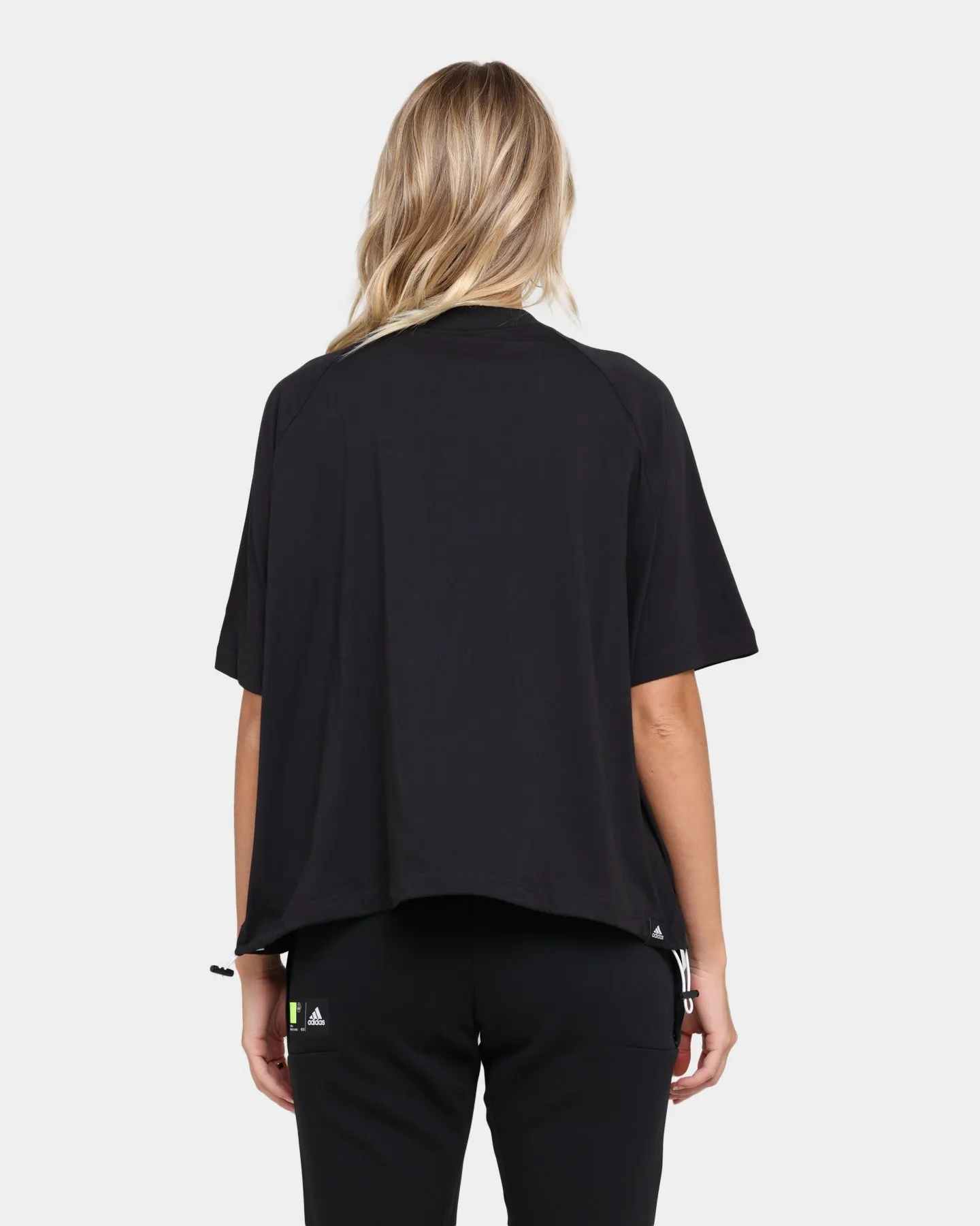 Adidas Women's Stripe Logo T-Shirt Black