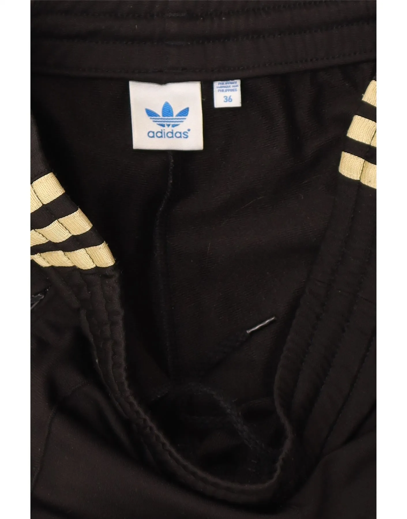 ADIDAS Womens Tracksuit Trousers EU 36 Small  Black Polyester