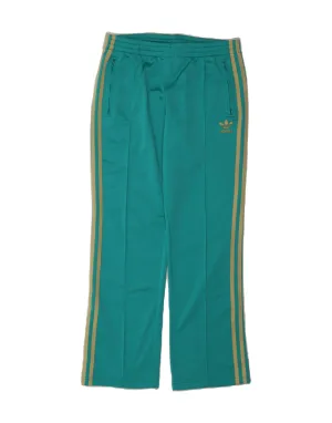 ADIDAS Womens Tracksuit Trousers IT 44 Medium  Turquoise Polyester