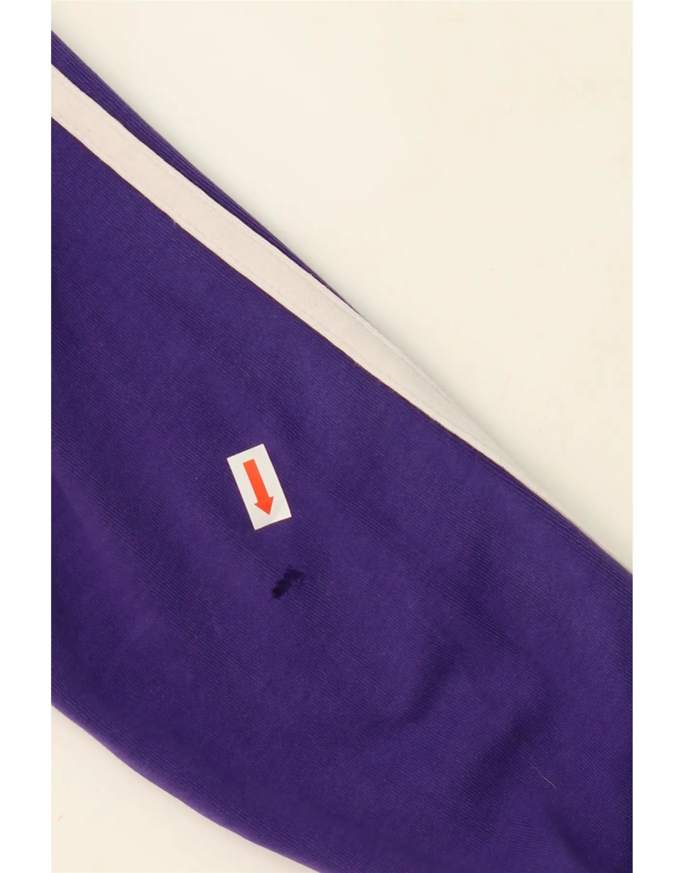 ADIDAS Womens Zip Hoodie Sweater UK 16 Large  Purple Cotton