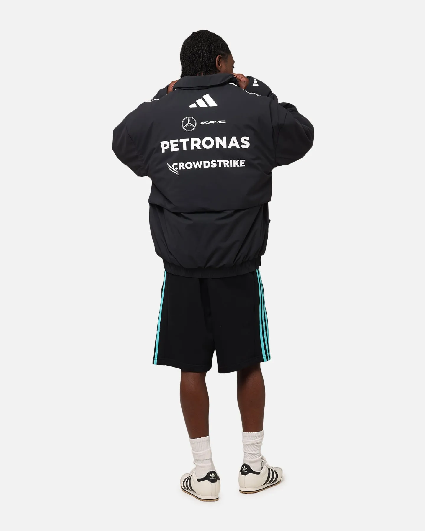 adidas x Mercedes-AMG PETRONAS Formula One F1 2025 Team Jacket Black/White