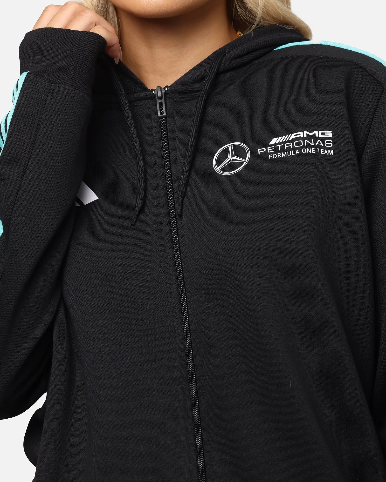 adidas x Mercedes-AMG PETRONAS Formula One F1 DNA Full-Zip Hoodie Black/White