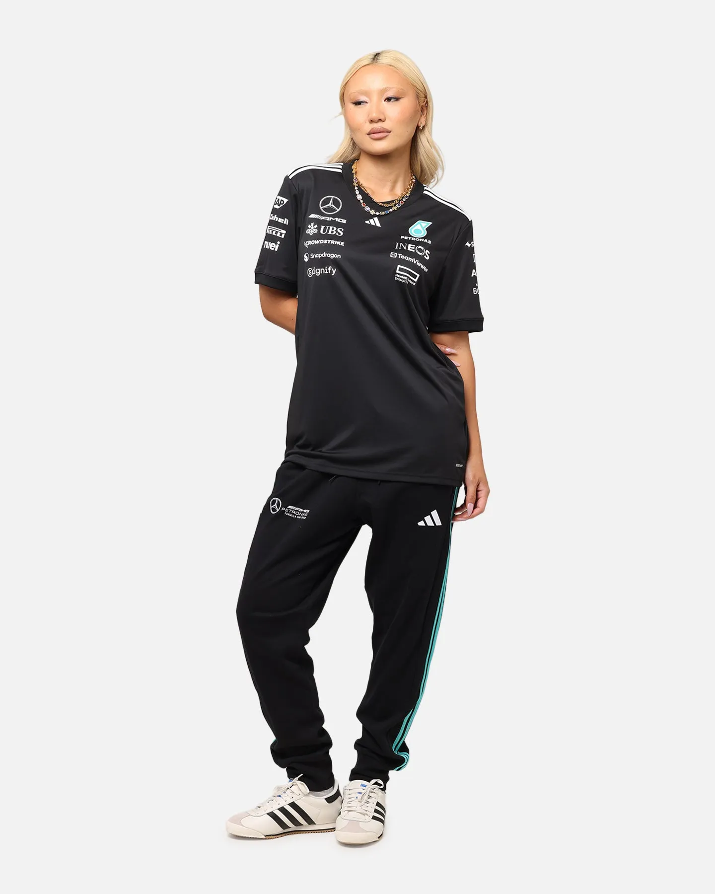 adidas x Mercedes-AMG PETRONAS Formula One F1 DNA Joggers Black/White