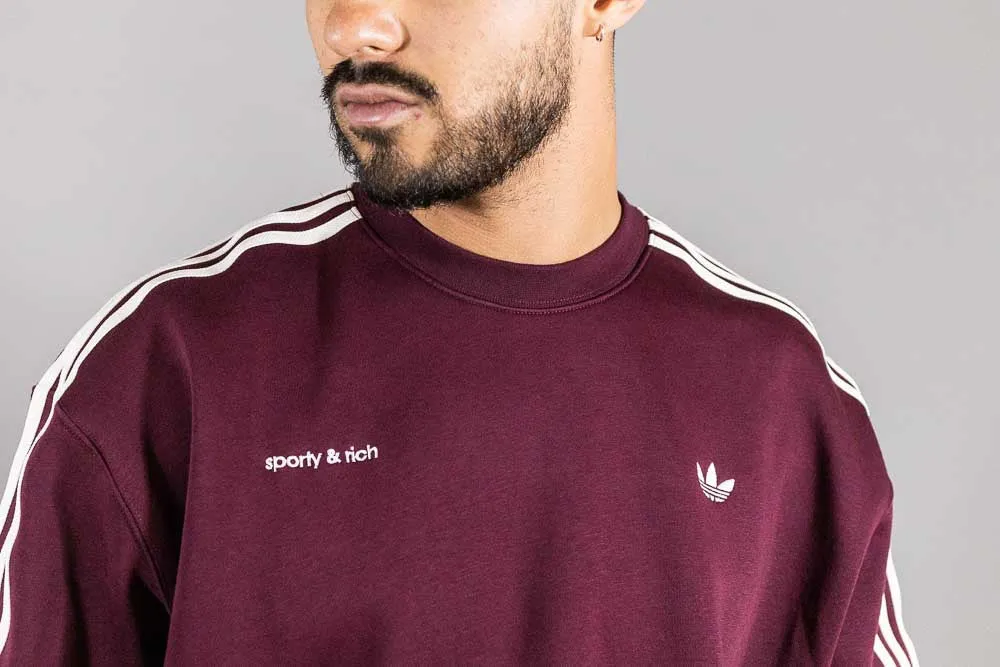 adidas x Sporty & Rich Sweatshirt 'Maroon'