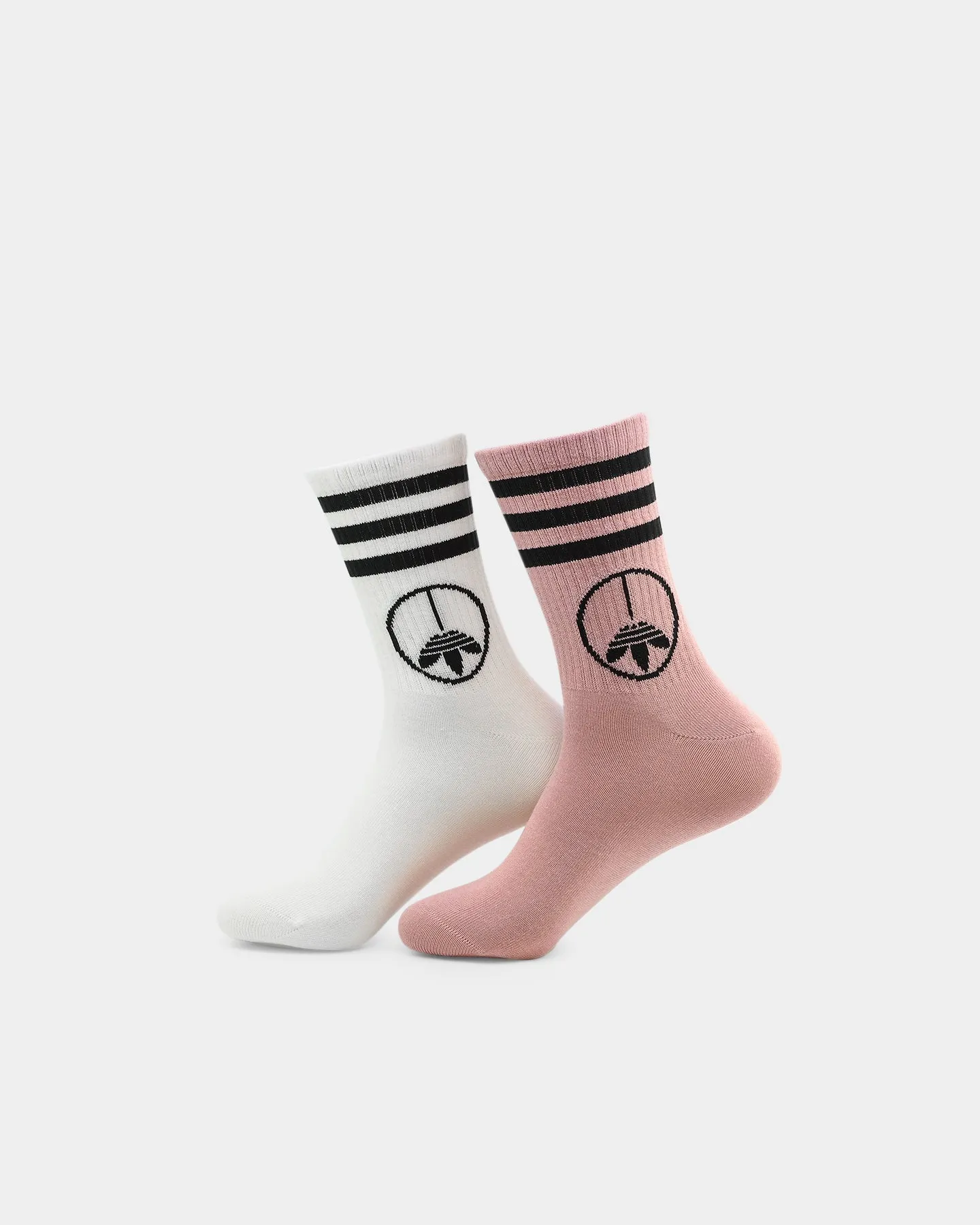 Adidas Young Z Crew Socks 2 Pack White