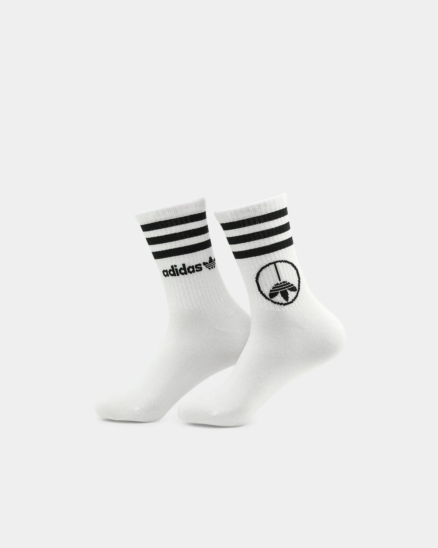 Adidas Young Z Crew Socks 2 Pack White