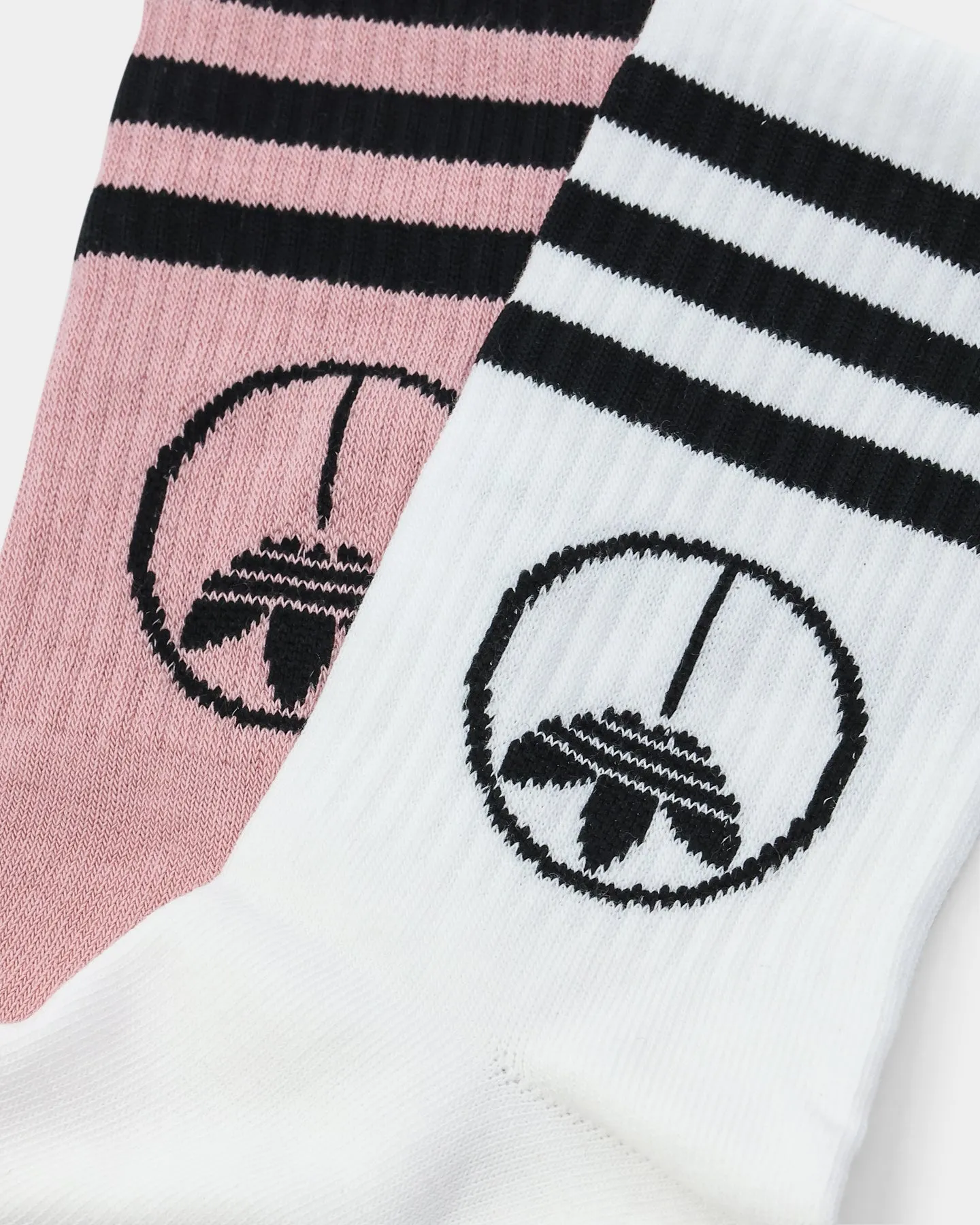 Adidas Young Z Crew Socks 2 Pack White