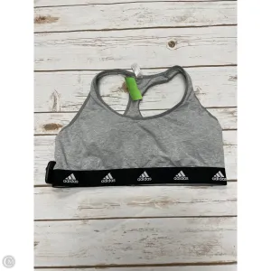 Athletic Bra By Adidas In Grey, Size: Xl