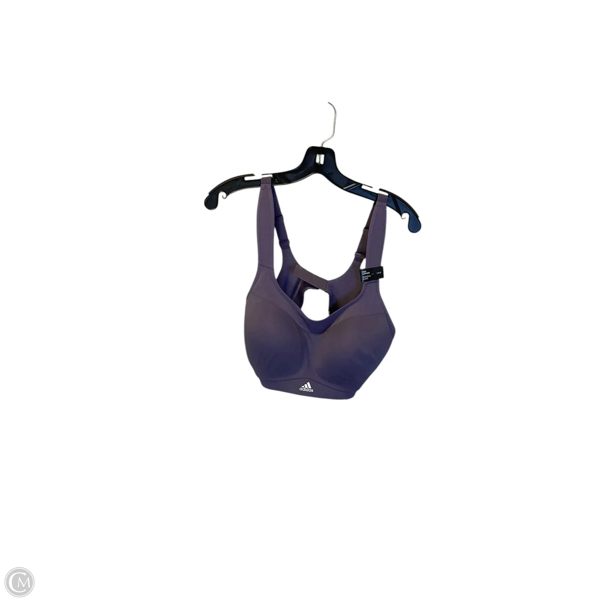 Athletic Bra By Adidas In Purple, Size: L